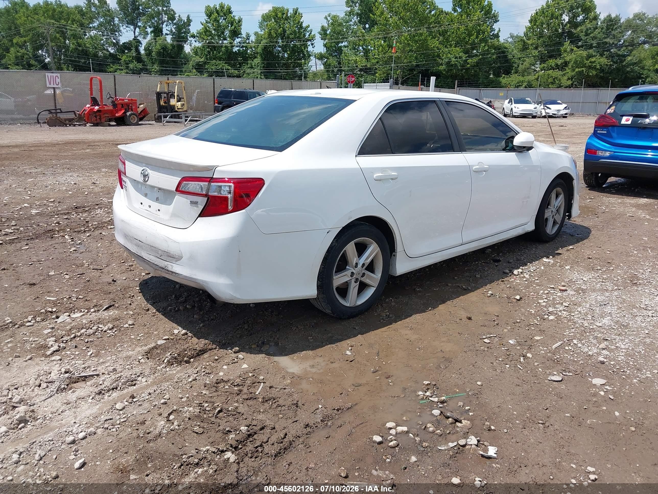 2013 Toyota Camry Se White vin: 4T1BF1FK6DU238872