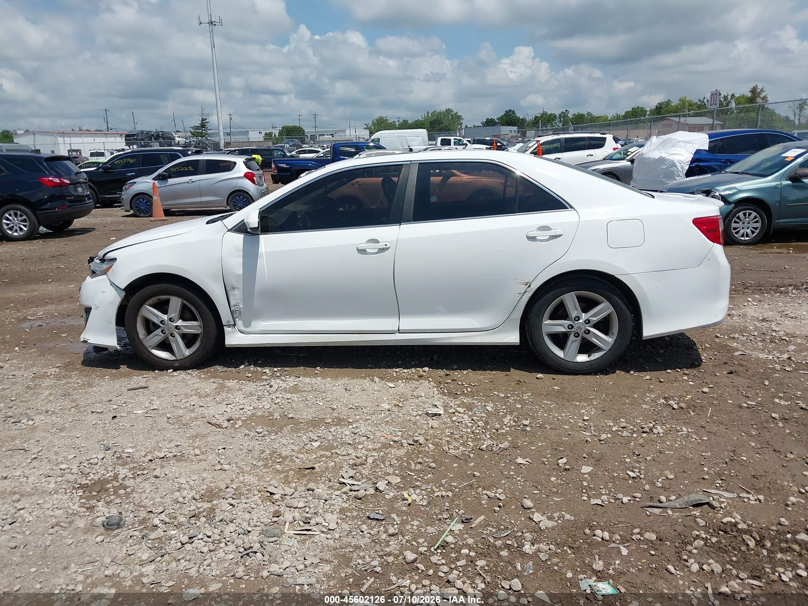 2013 Toyota Camry Se White vin: 4T1BF1FK6DU238872