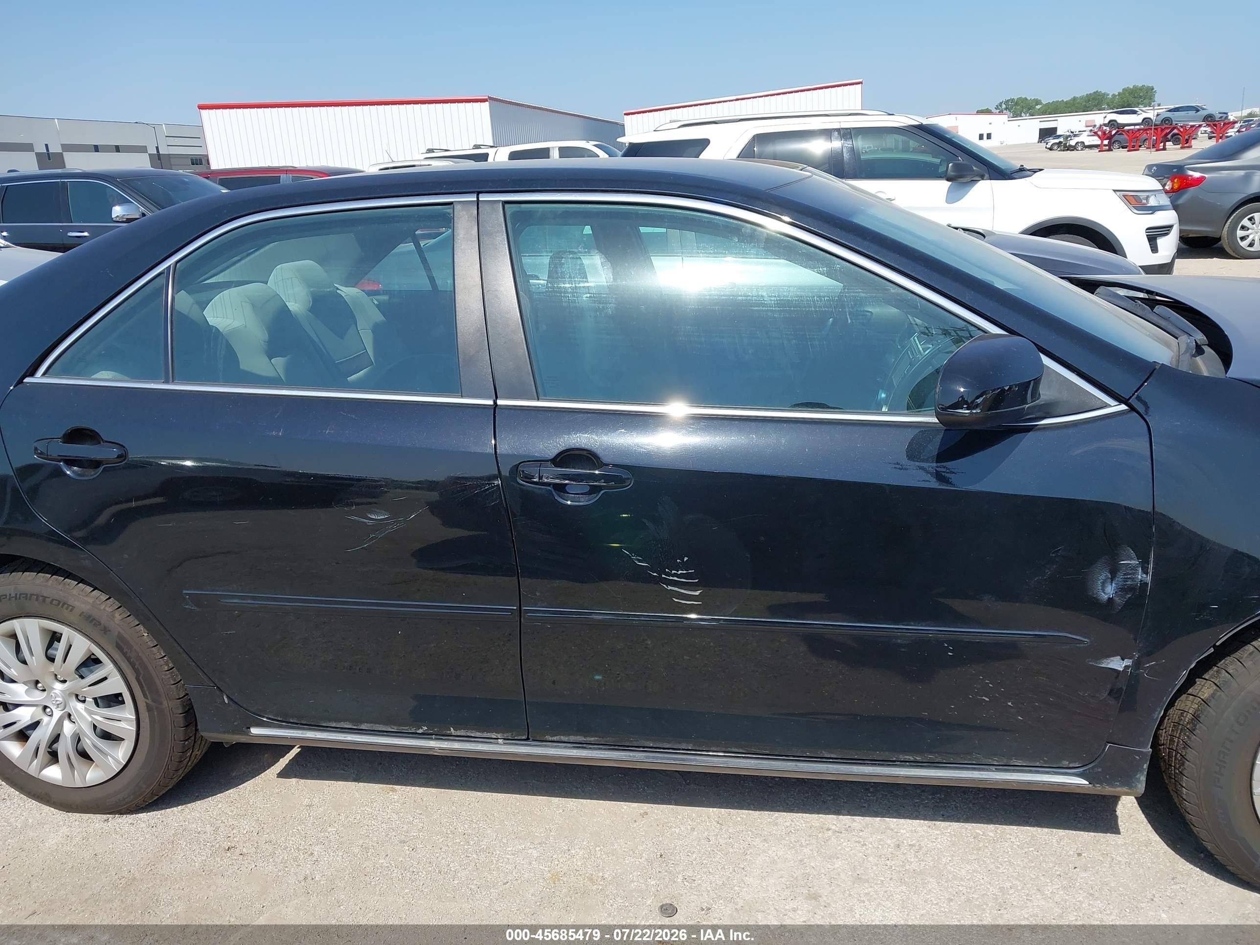 2013 Toyota Camry Le Черный vin: 4T1BF1FK6DU242405