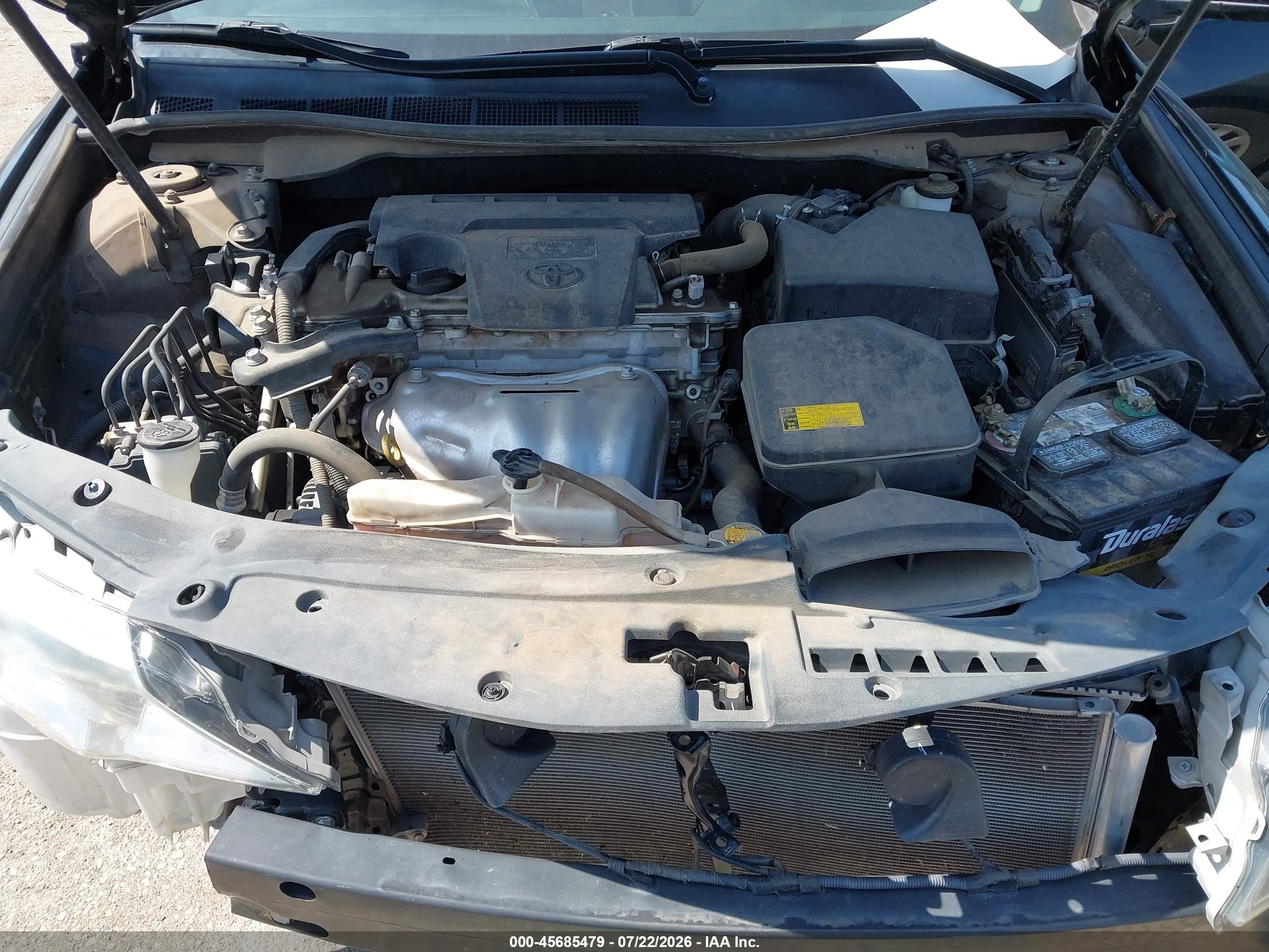 2013 Toyota Camry Le Черный vin: 4T1BF1FK6DU242405