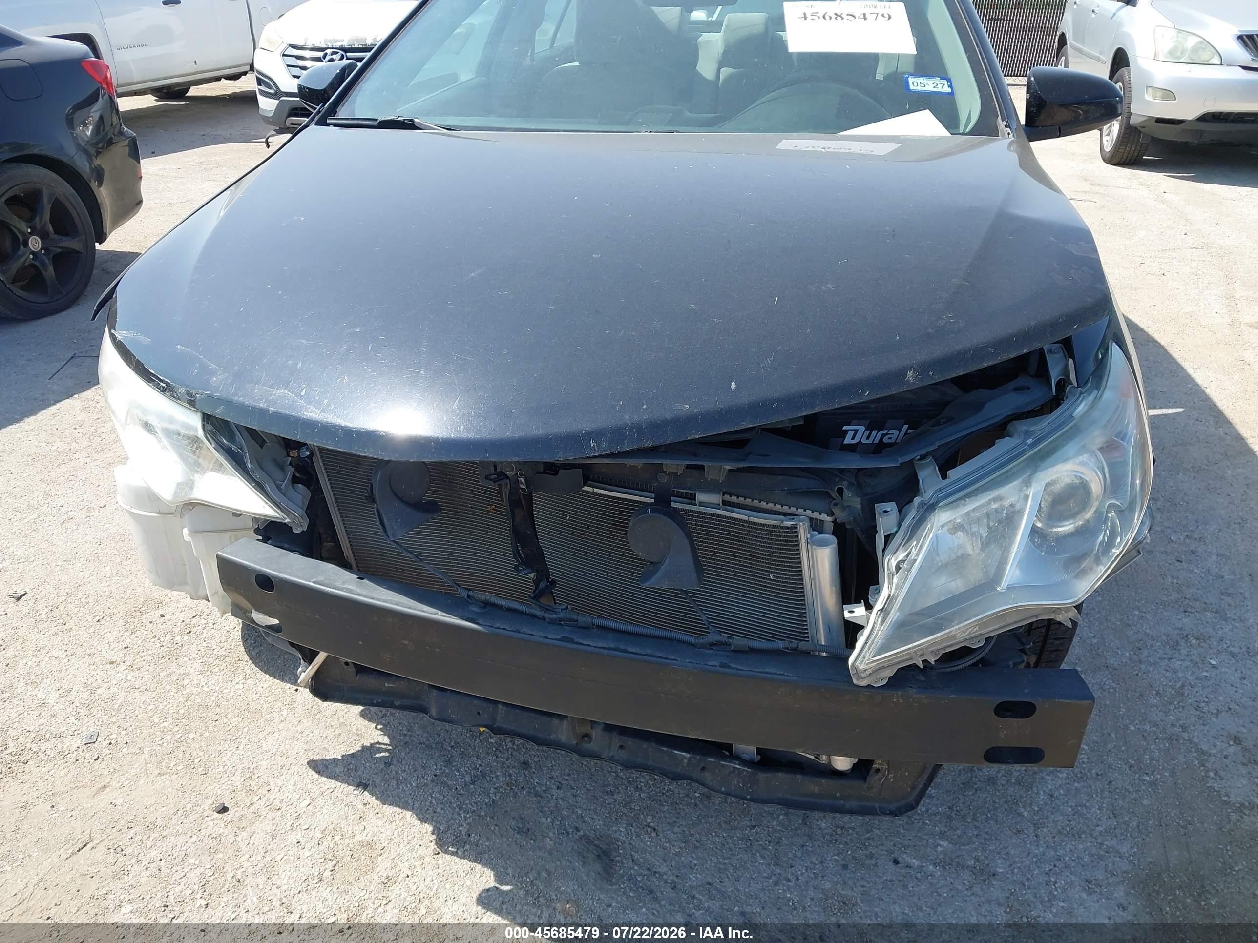 2013 Toyota Camry Le Черный vin: 4T1BF1FK6DU242405