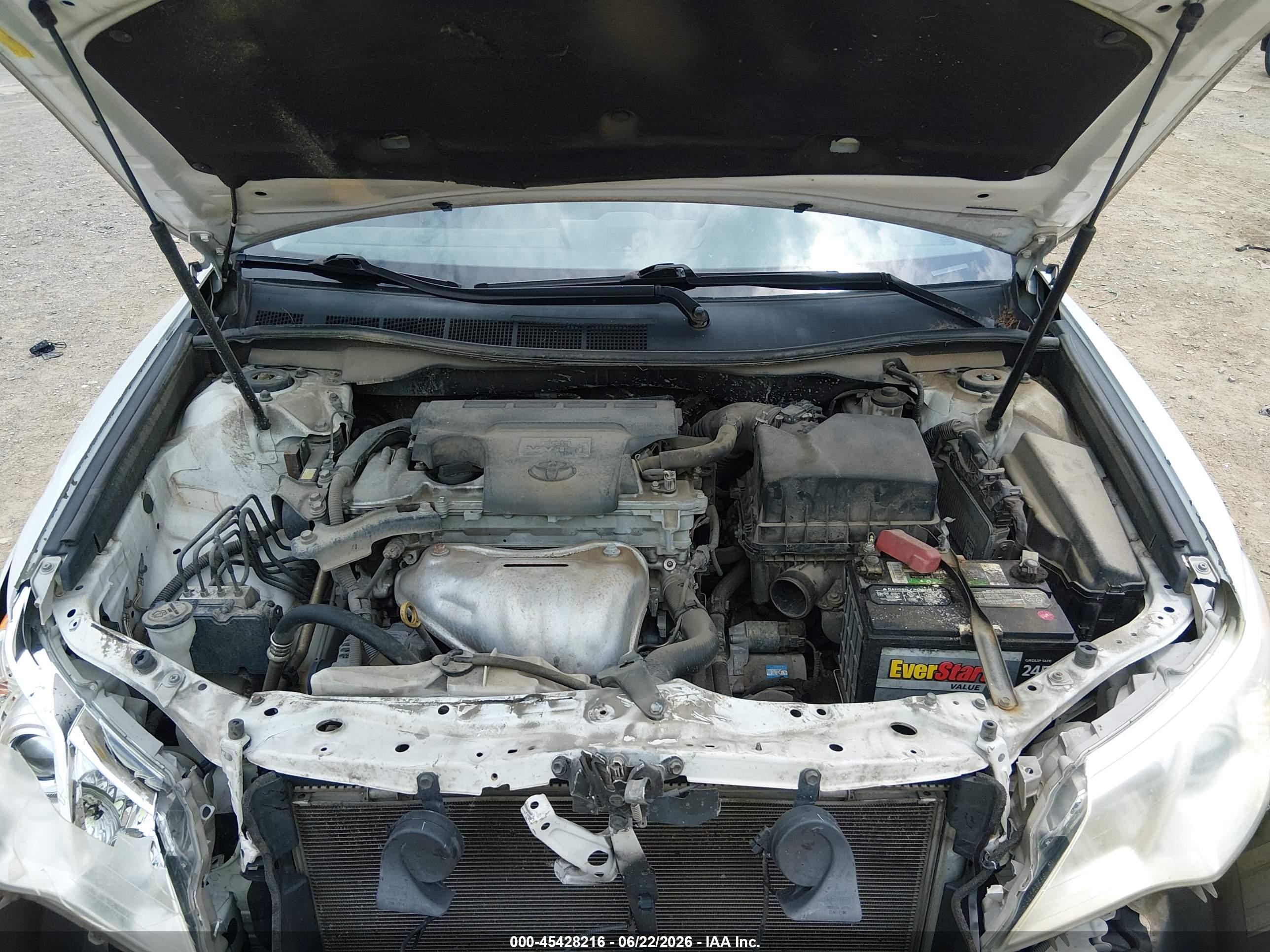 2013 Toyota Camry Le White vin: 4T1BF1FK6DU254487