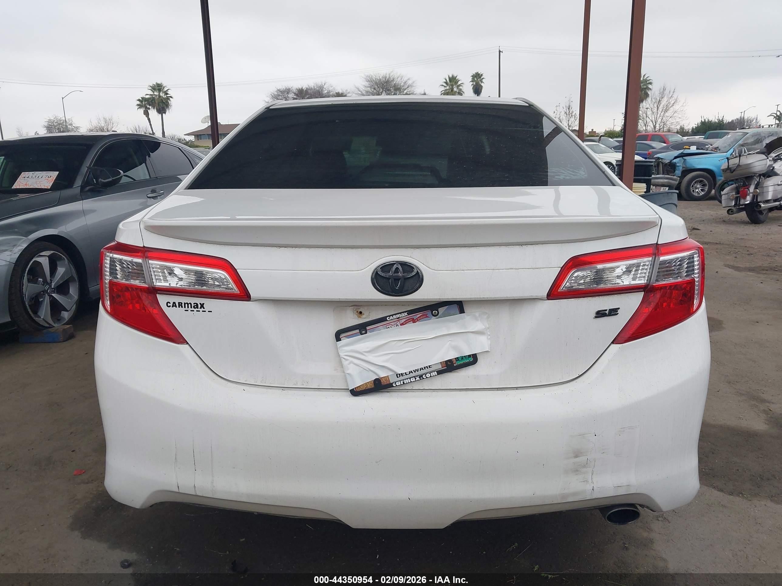 2013 Toyota Camry Se White vin: 4T1BF1FK6DU264842