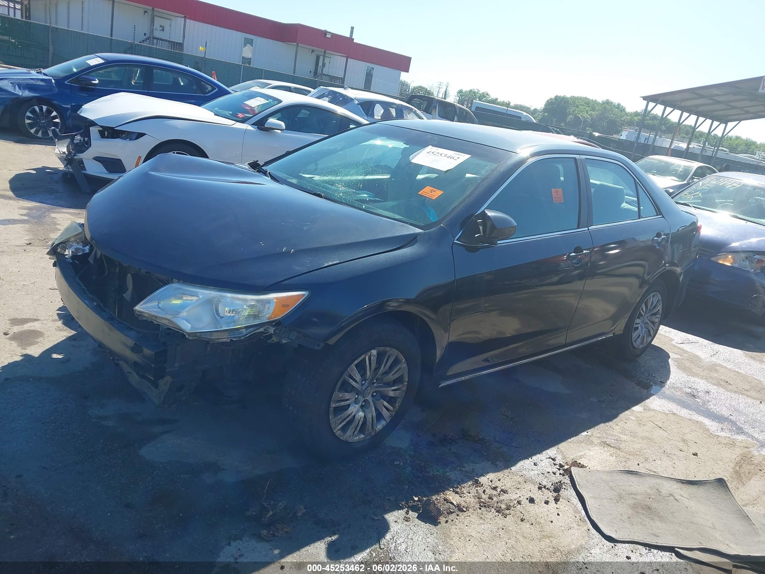 2013 Toyota Camry Le Black vin: 4T1BF1FK6DU286162
