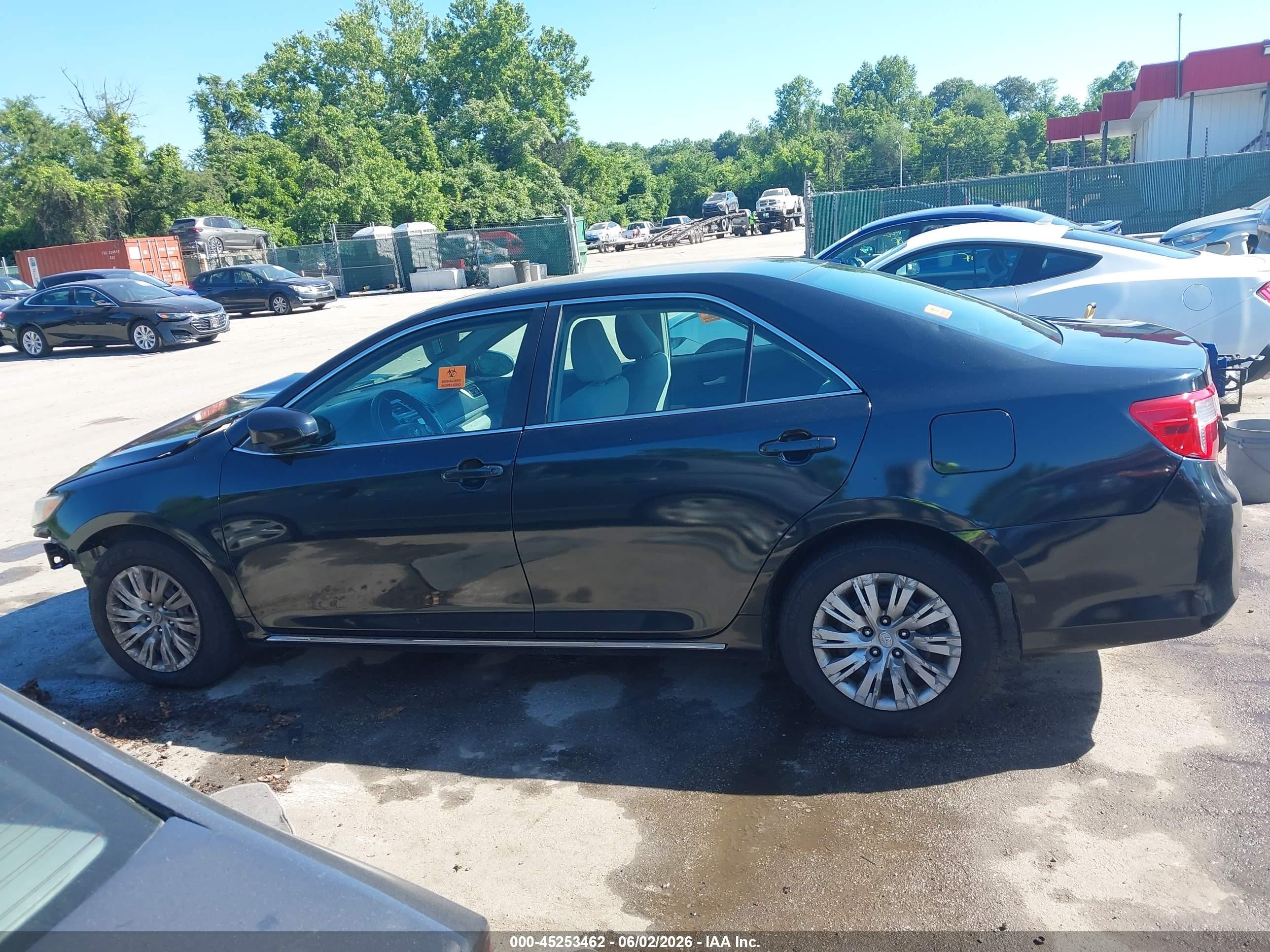 2013 Toyota Camry Le Black vin: 4T1BF1FK6DU286162