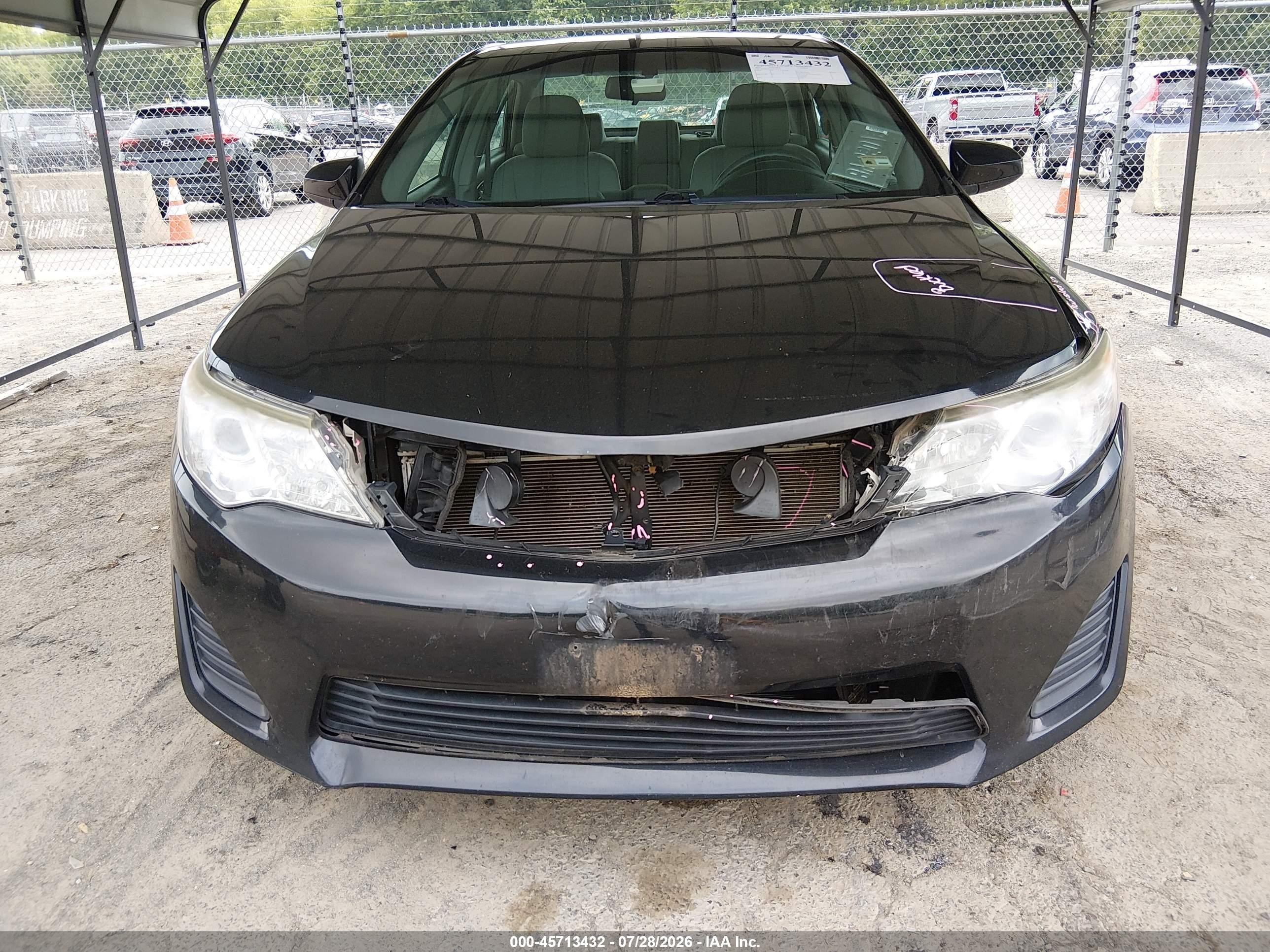 2013 Toyota Camry Le Black vin: 4T1BF1FK6DU296397