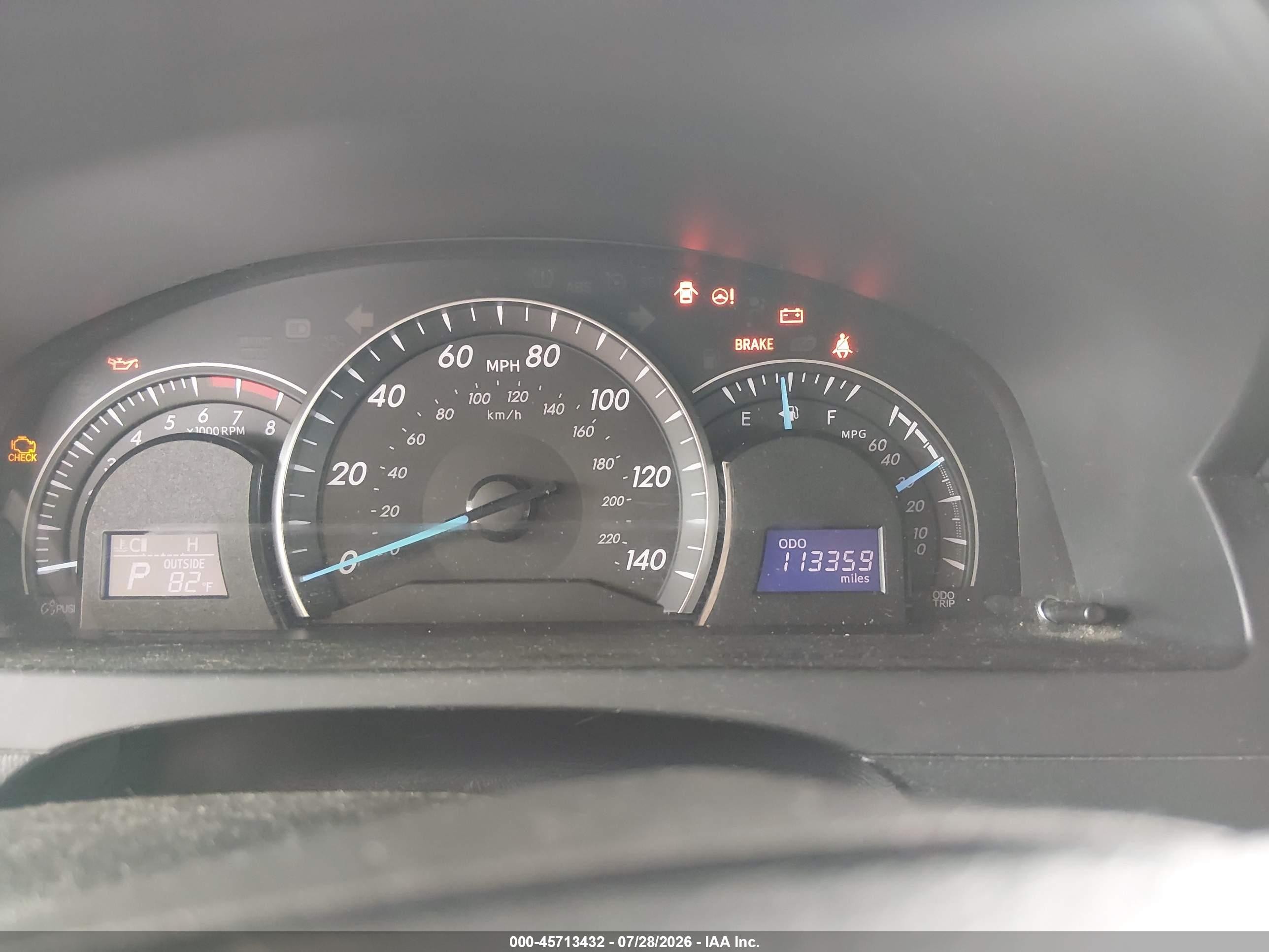 2013 Toyota Camry Le Black vin: 4T1BF1FK6DU296397