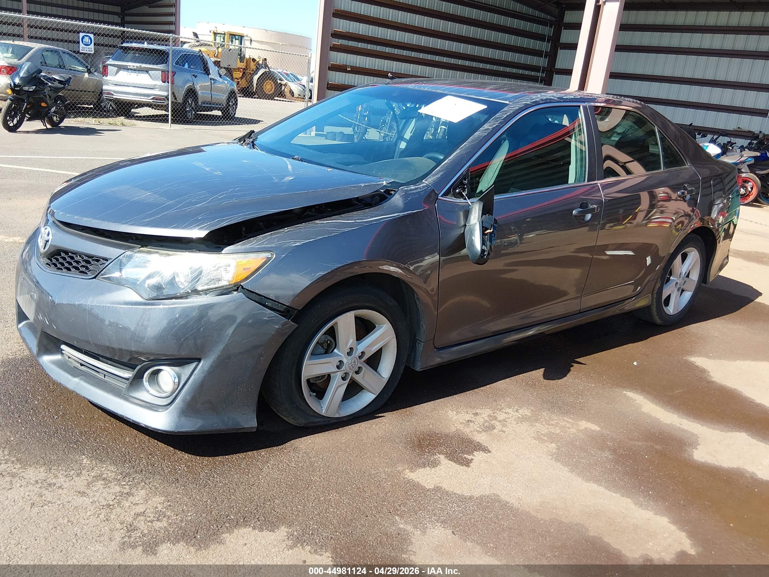 2013 Toyota Camry Se Gray vin: 4T1BF1FK6DU296674