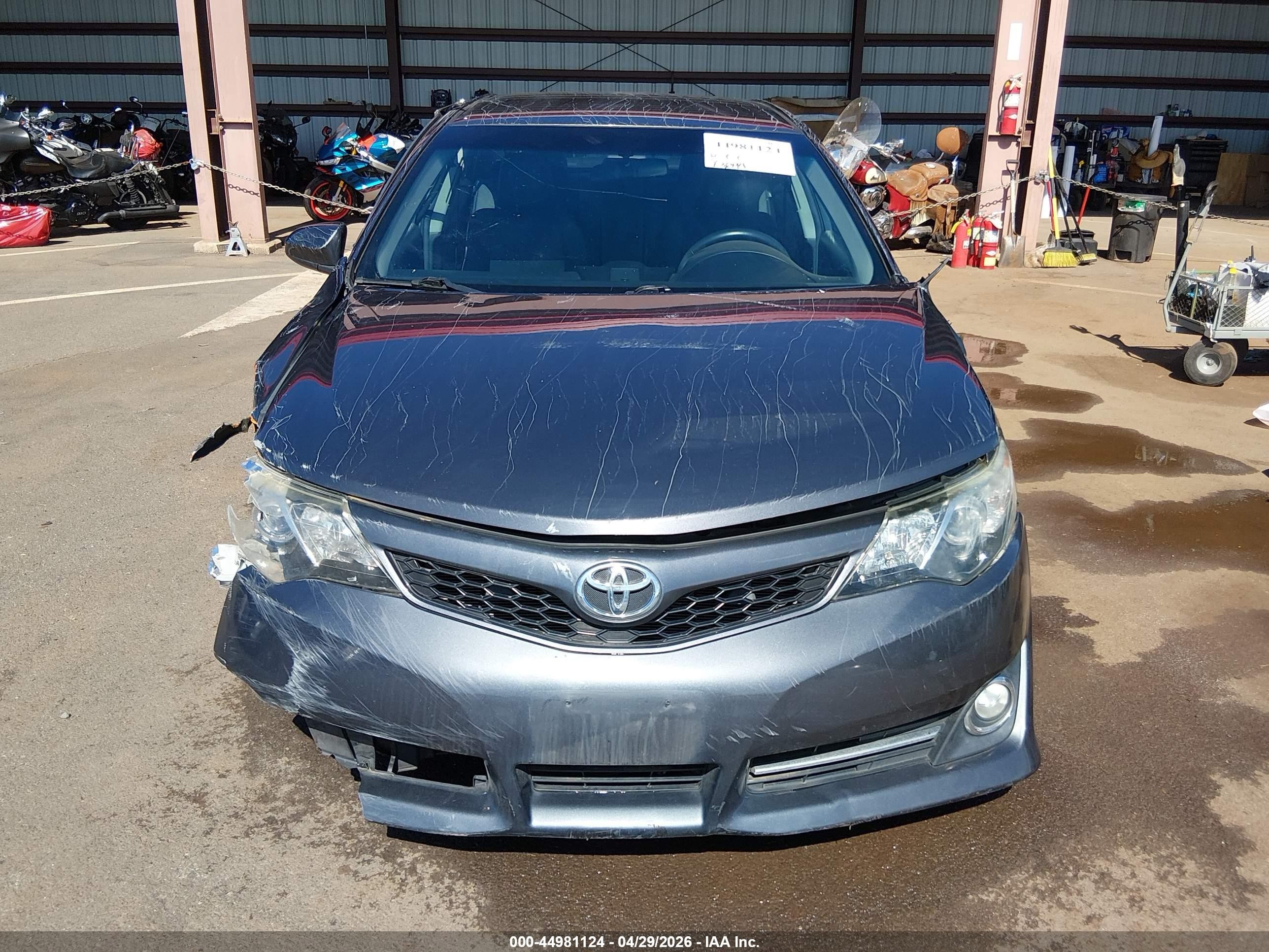 2013 Toyota Camry Se Gray vin: 4T1BF1FK6DU296674