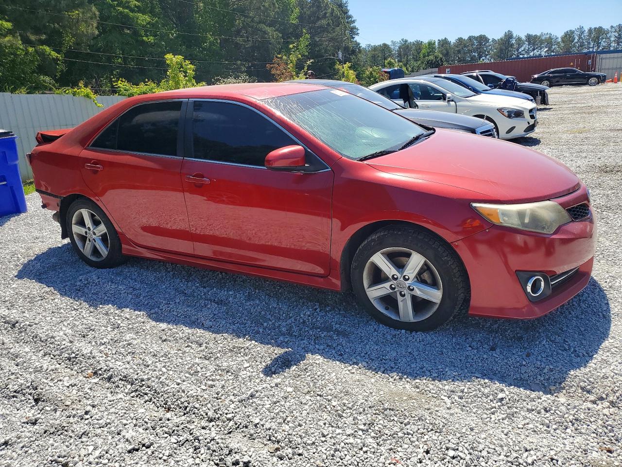2013 Toyota Camry Se Red vin: 4T1BF1FK6DU641802