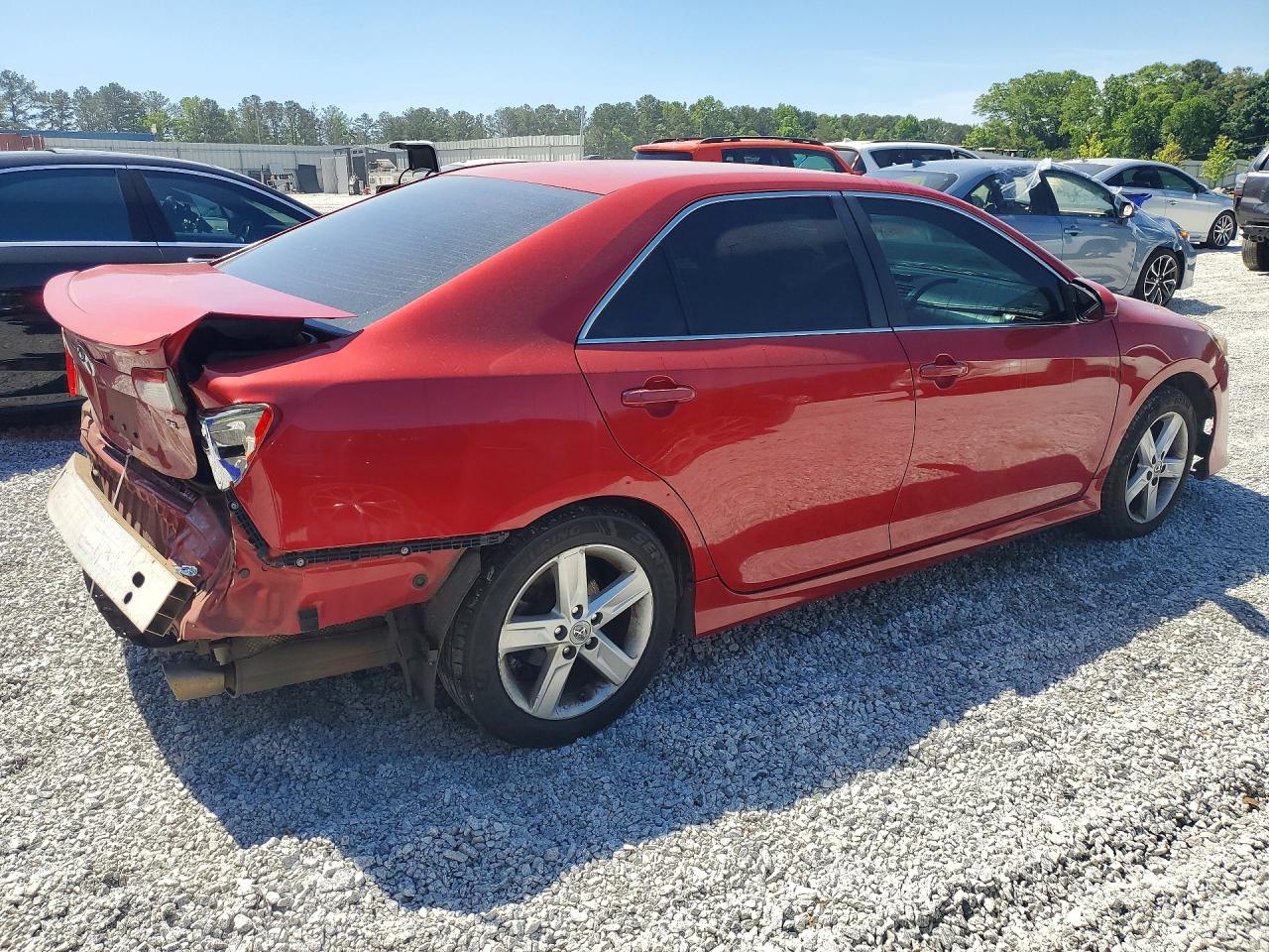 2013 Toyota Camry Se Red vin: 4T1BF1FK6DU641802