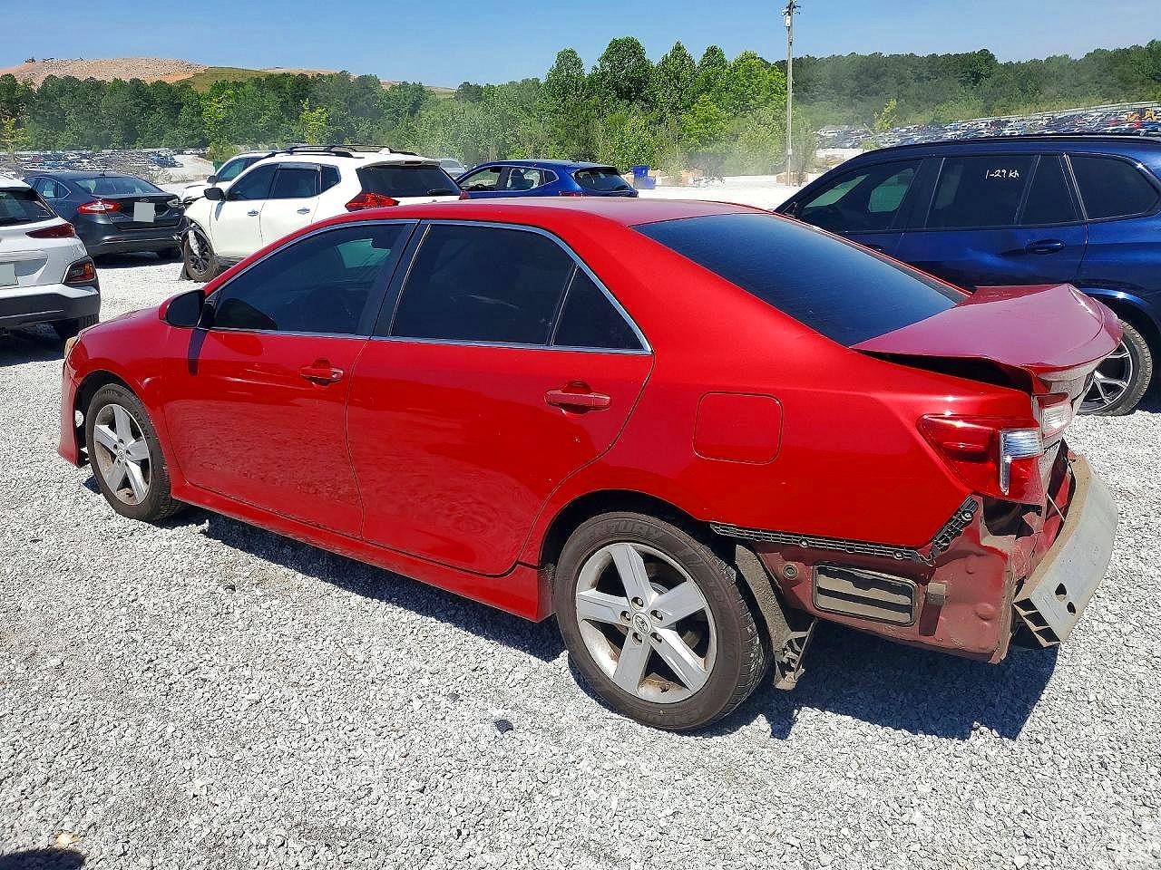 2013 Toyota Camry Se Red vin: 4T1BF1FK6DU641802
