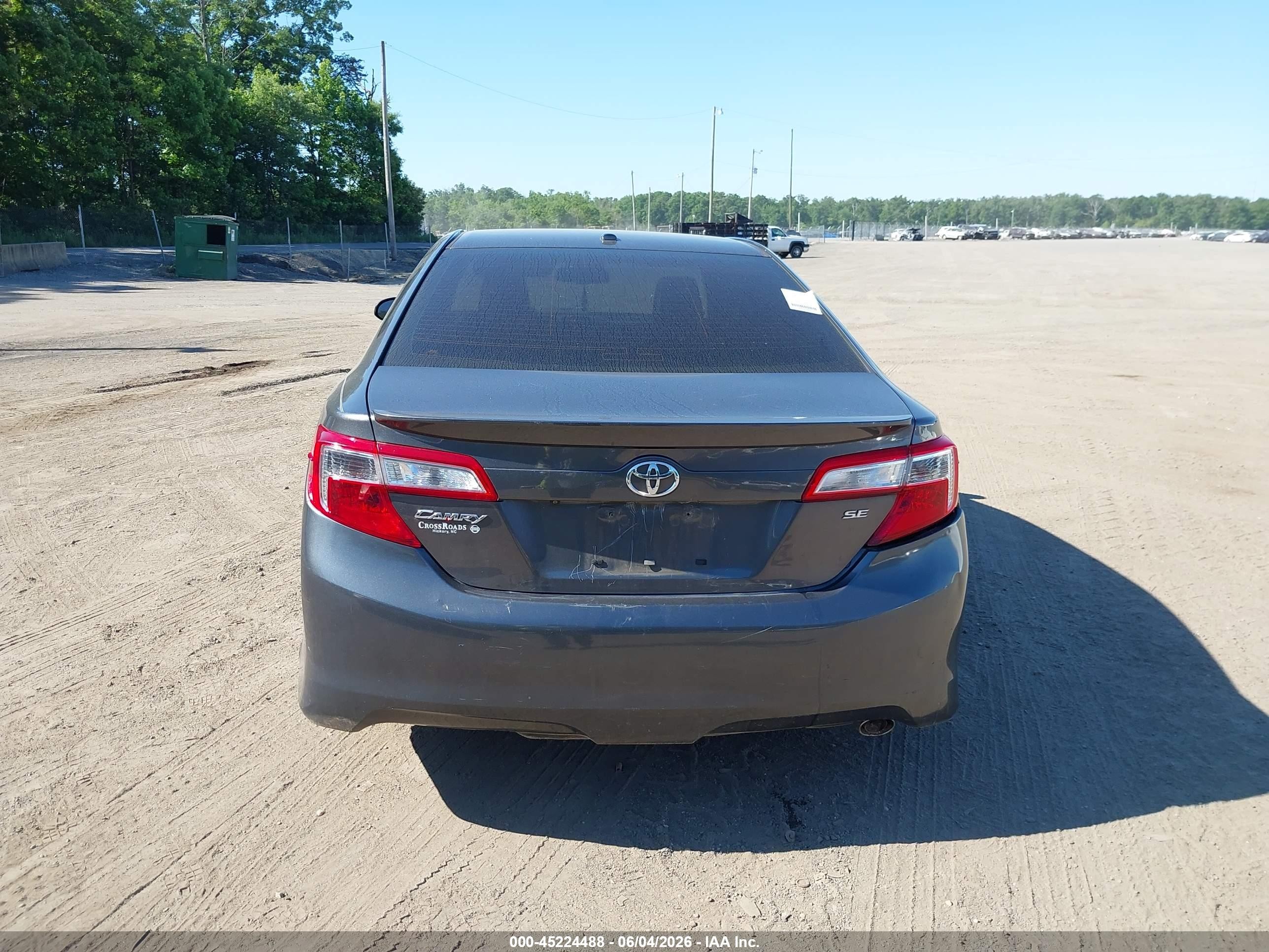 2013 Toyota Camry Se Gray vin: 4T1BF1FK6DU651097