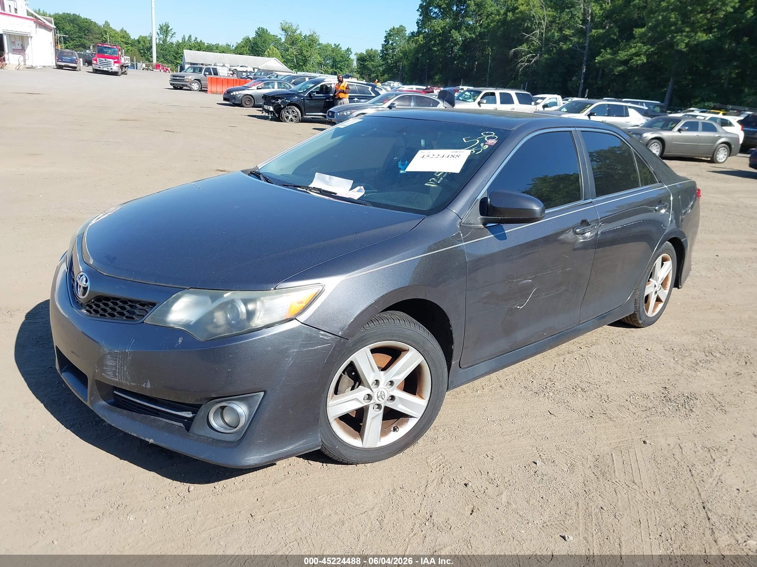 2013 Toyota Camry Se Gray vin: 4T1BF1FK6DU651097