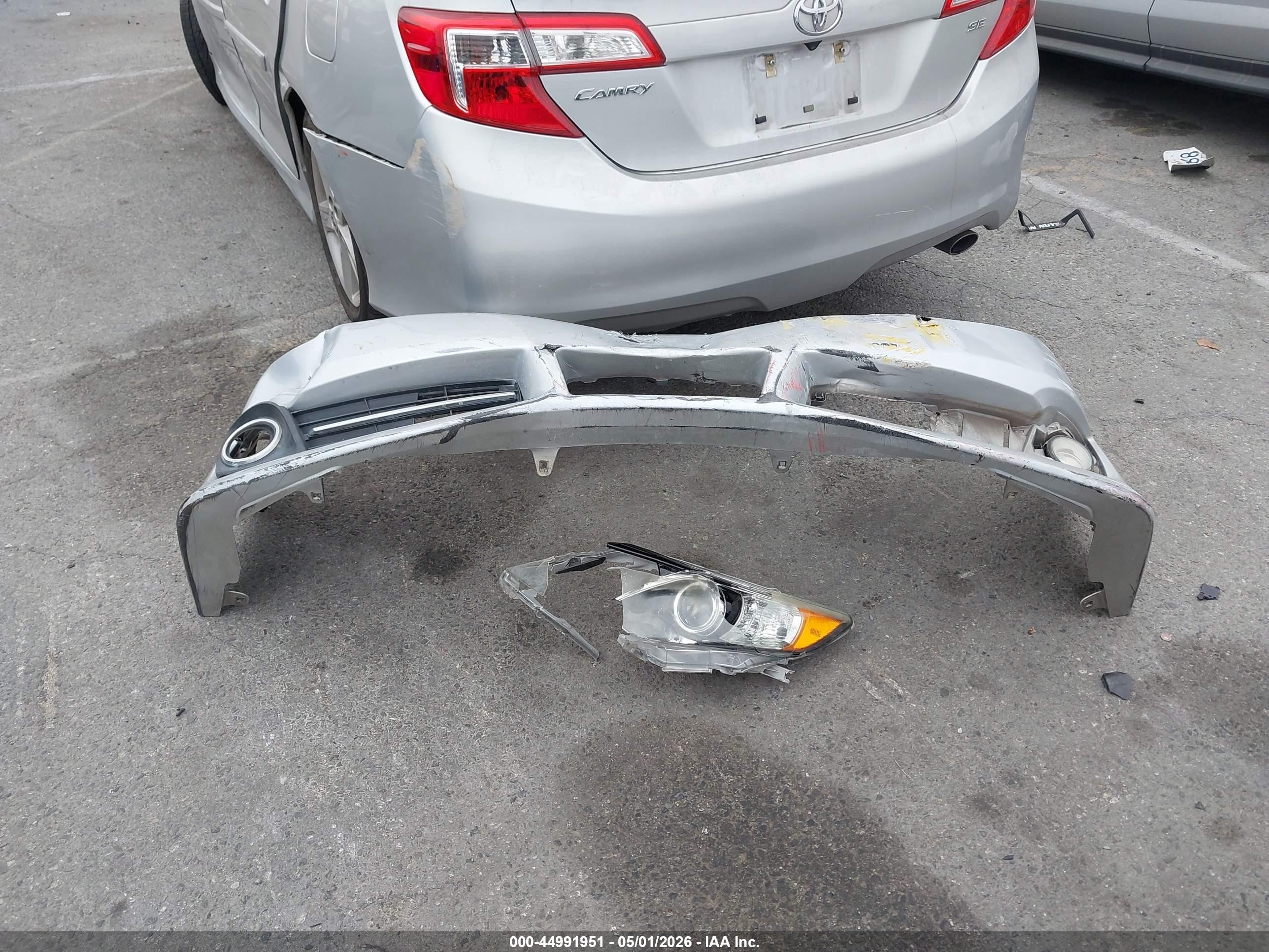 2013 Toyota Camry Se Silver vin: 4T1BF1FK6DU653870