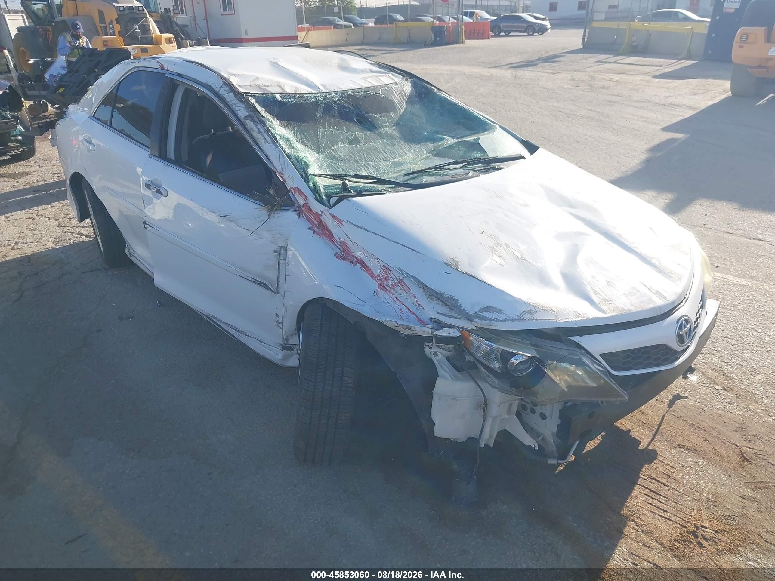 2013 Toyota Camry Se White vin: 4T1BF1FK6DU654436