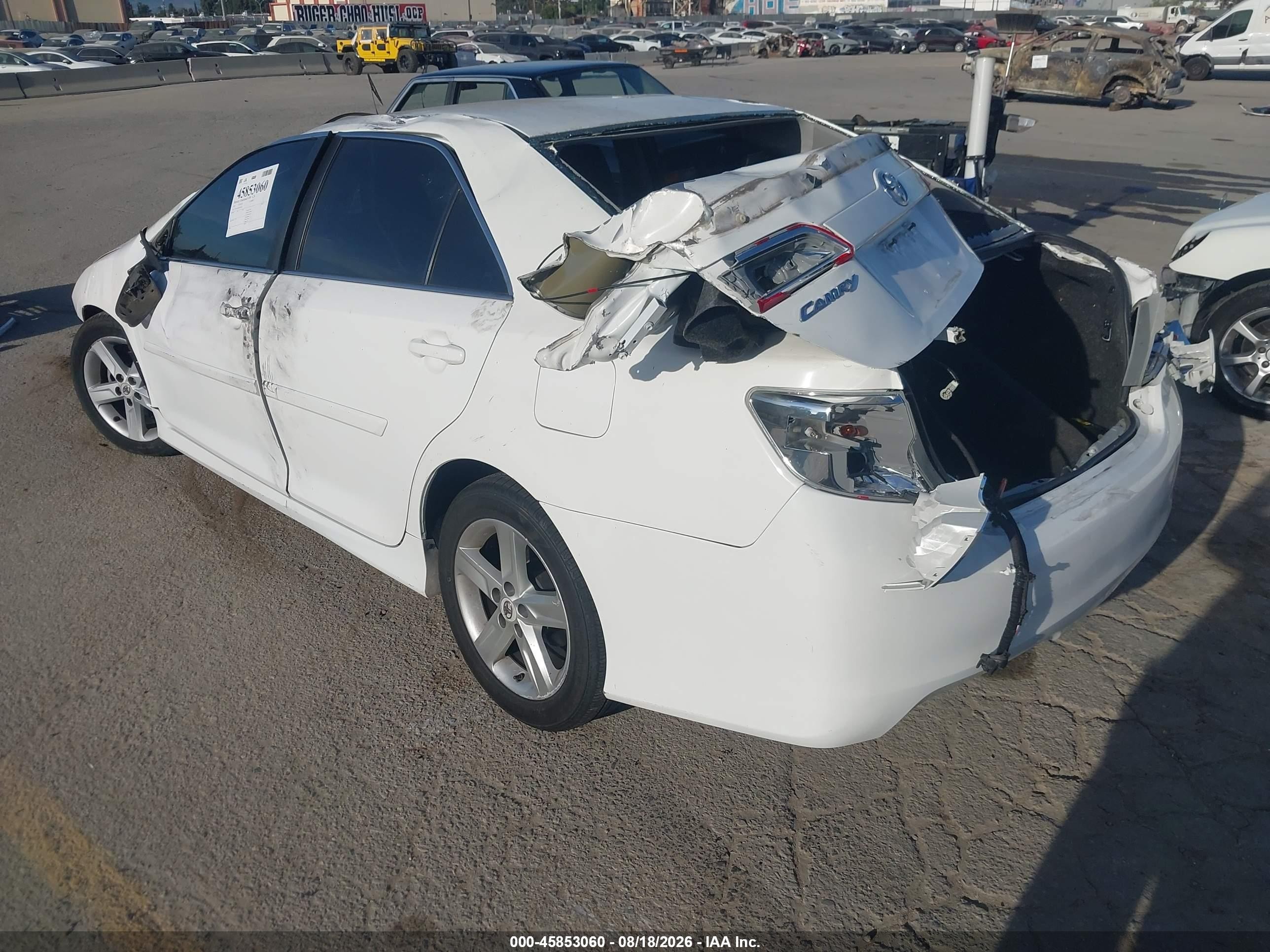 2013 Toyota Camry Se Белый vin: 4T1BF1FK6DU654436