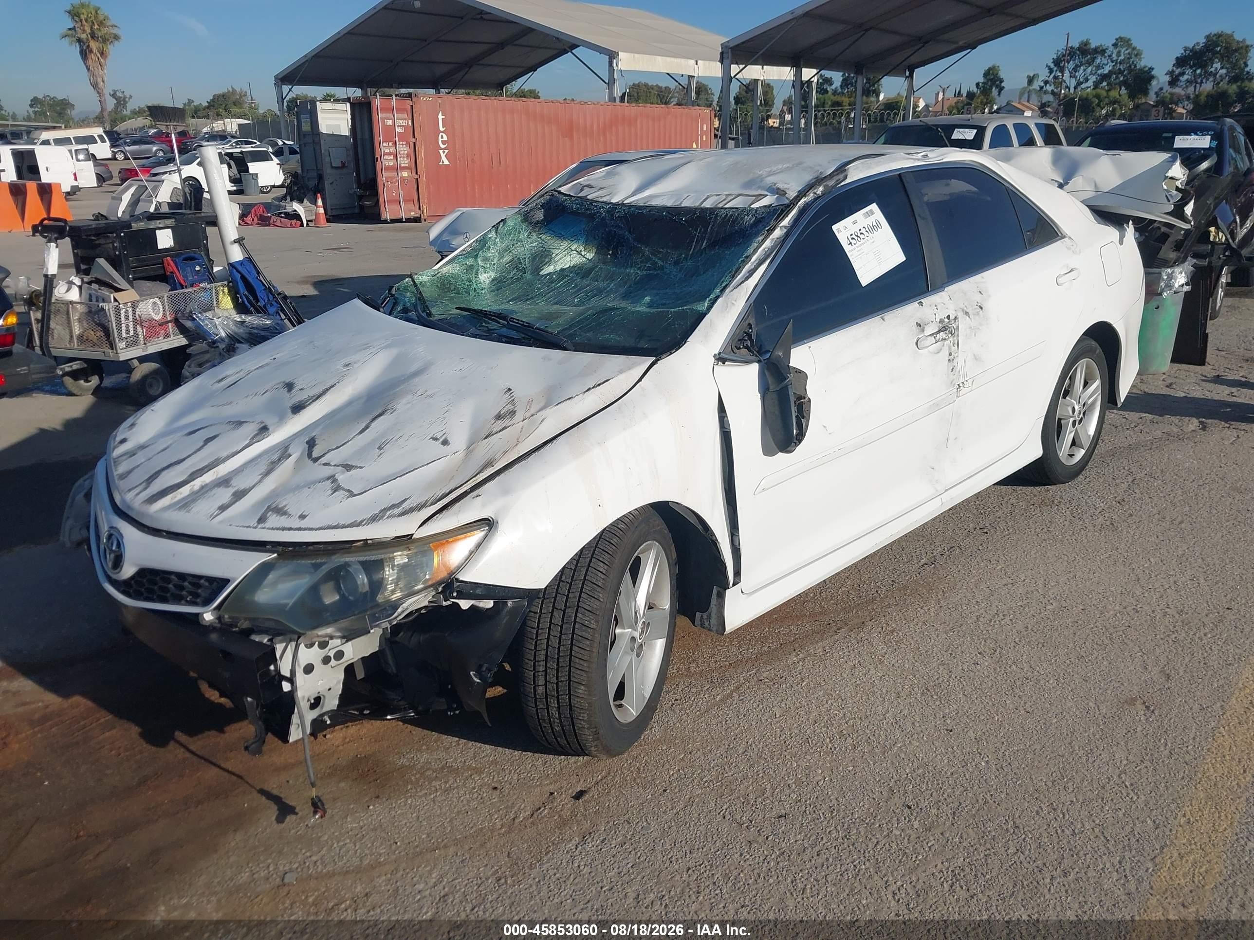 2013 Toyota Camry Se Белый vin: 4T1BF1FK6DU654436