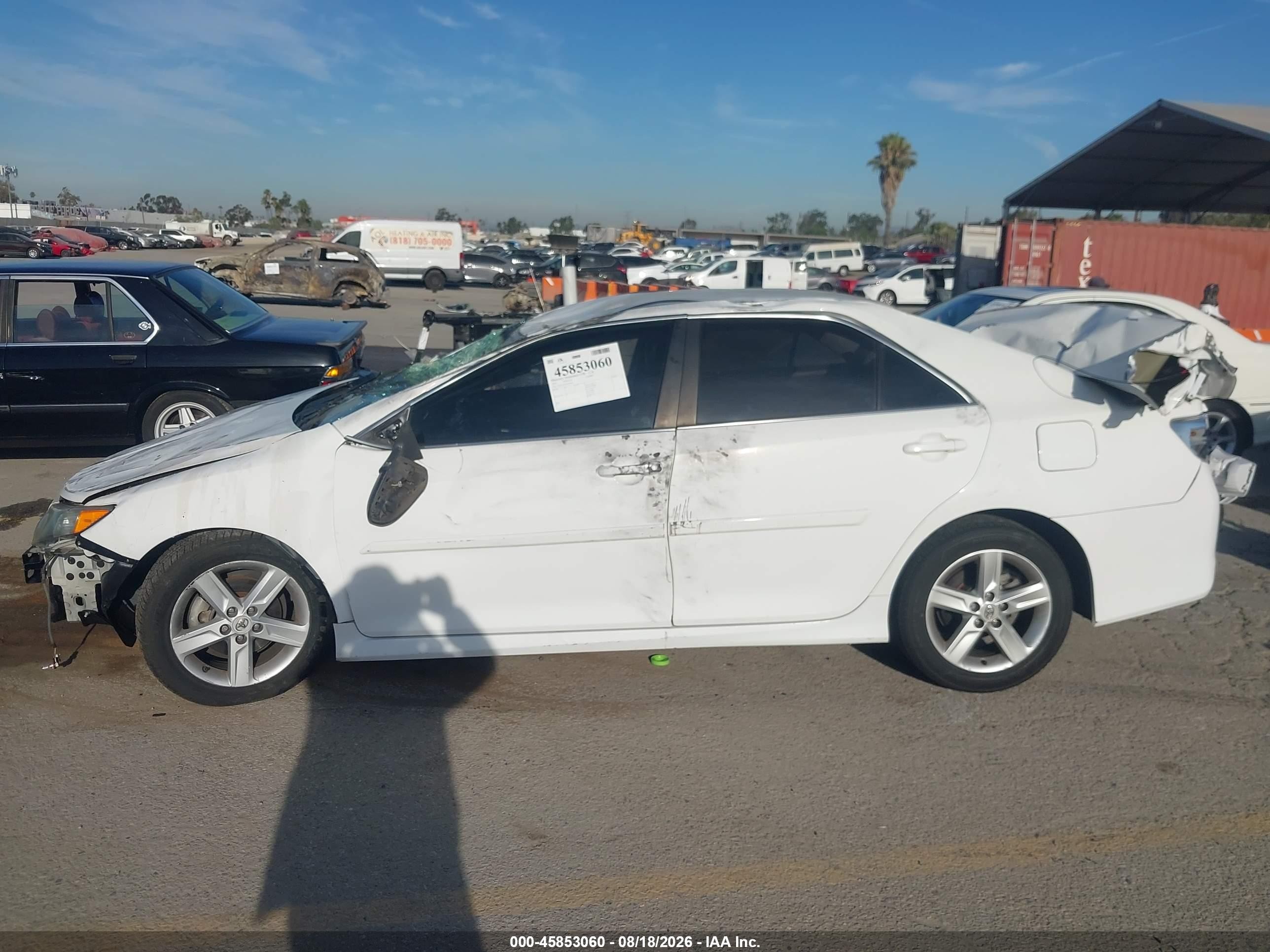 2013 Toyota Camry Se Белый vin: 4T1BF1FK6DU654436