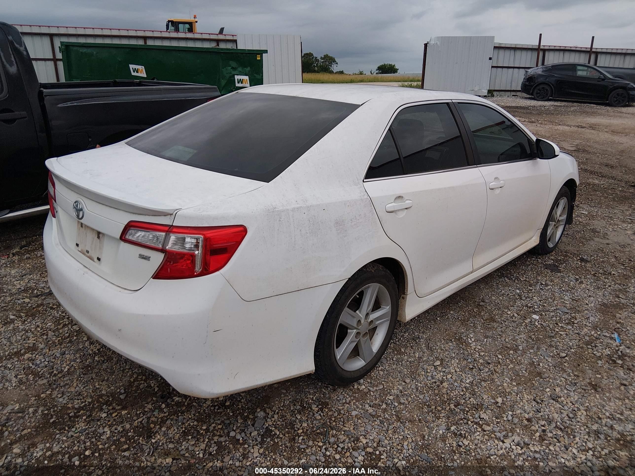2013 Toyota Camry Se White vin: 4T1BF1FK6DU665193