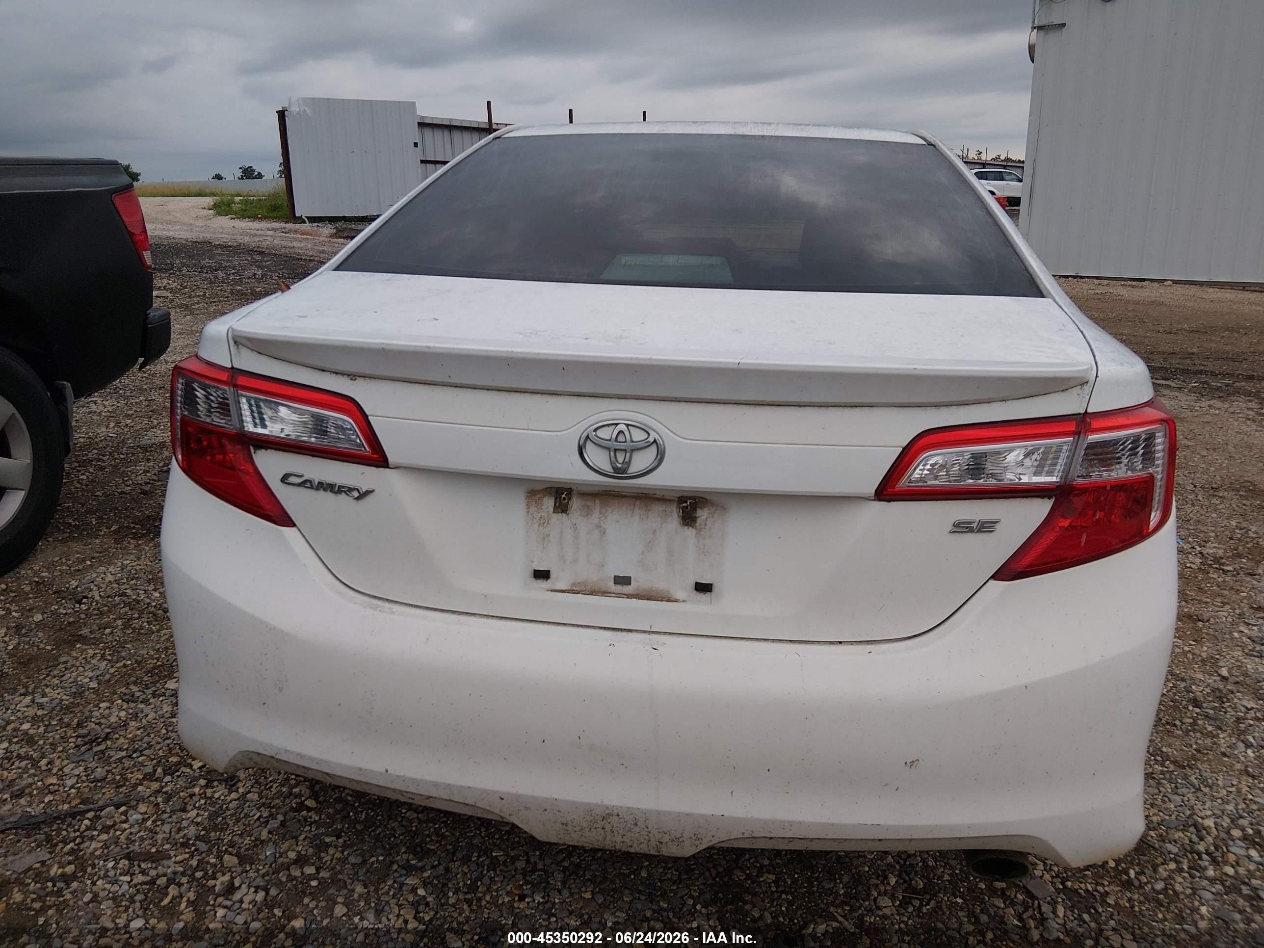2013 Toyota Camry Se White vin: 4T1BF1FK6DU665193