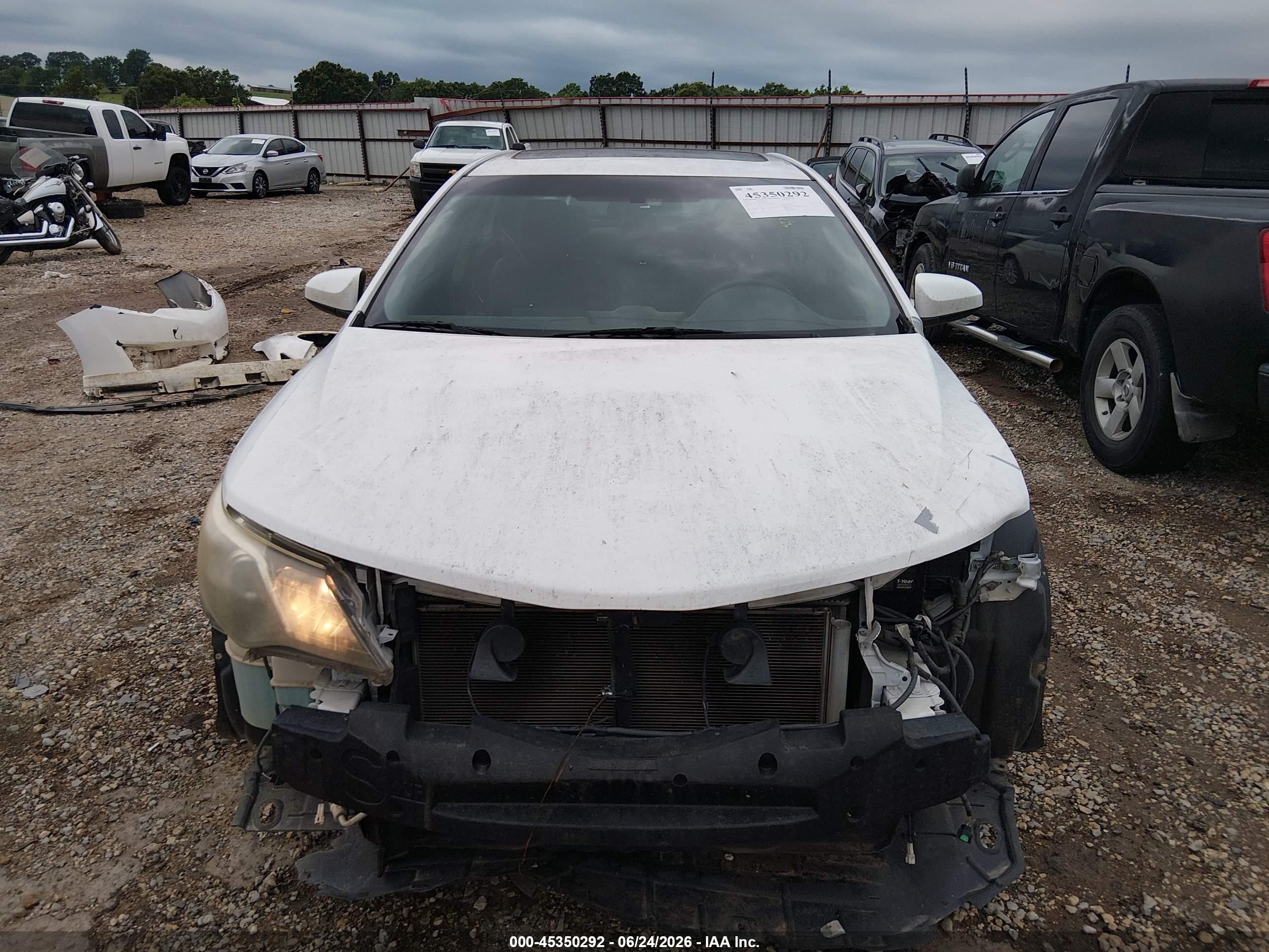 2013 Toyota Camry Se White vin: 4T1BF1FK6DU665193