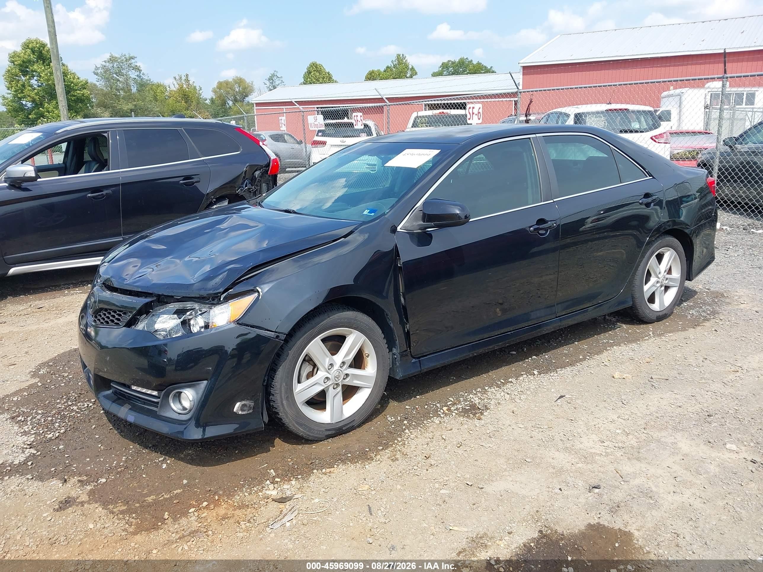 2013 Toyota Camry Se Black vin: 4T1BF1FK6DU668658