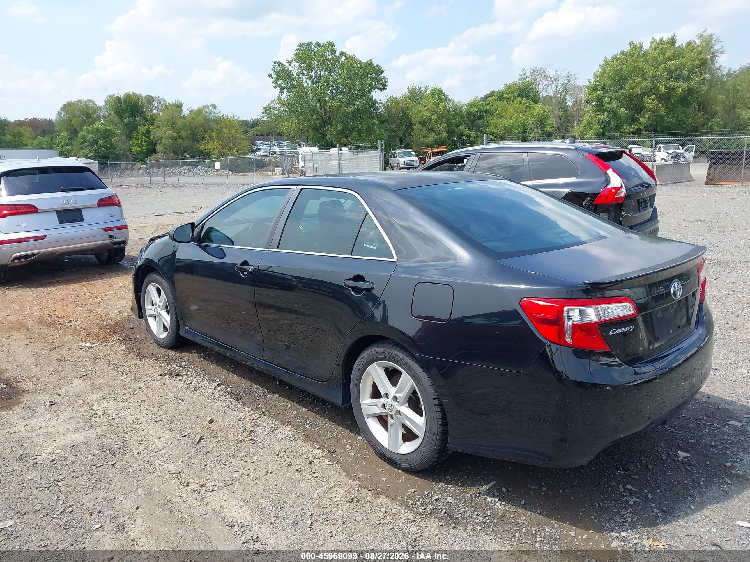 2013 Toyota Camry Se Black vin: 4T1BF1FK6DU668658