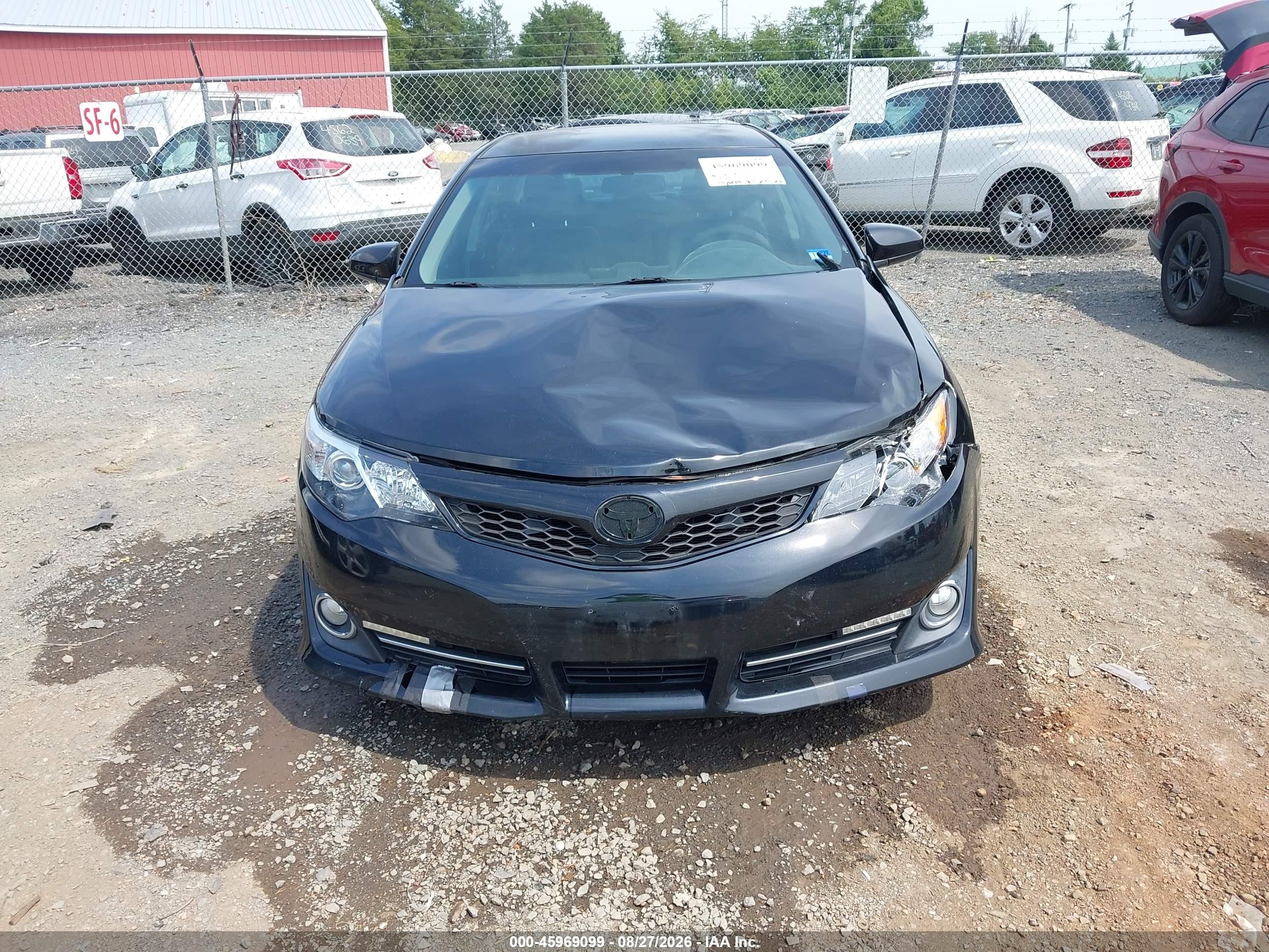 2013 Toyota Camry Se Black vin: 4T1BF1FK6DU668658