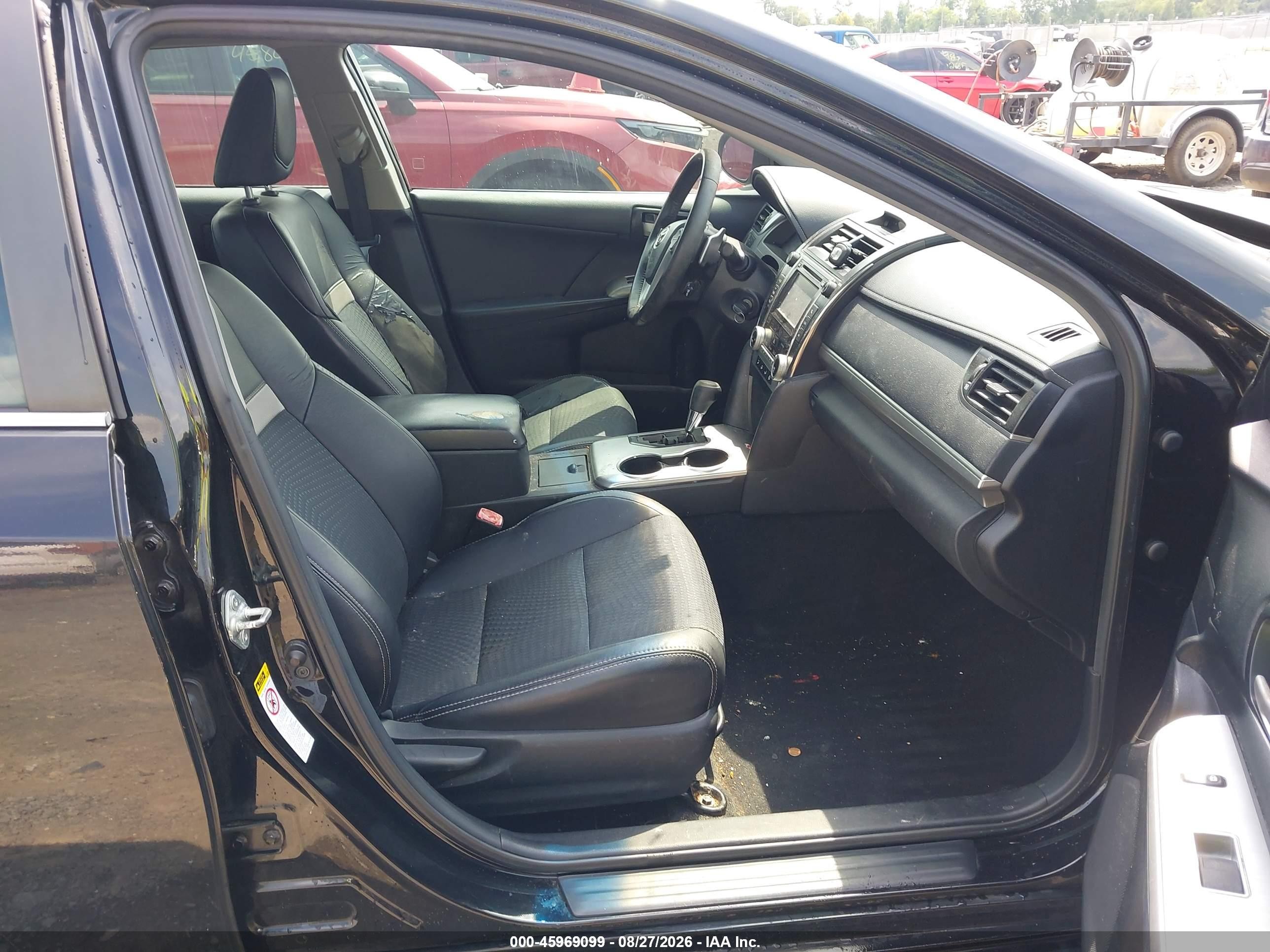 2013 Toyota Camry Se Black vin: 4T1BF1FK6DU668658