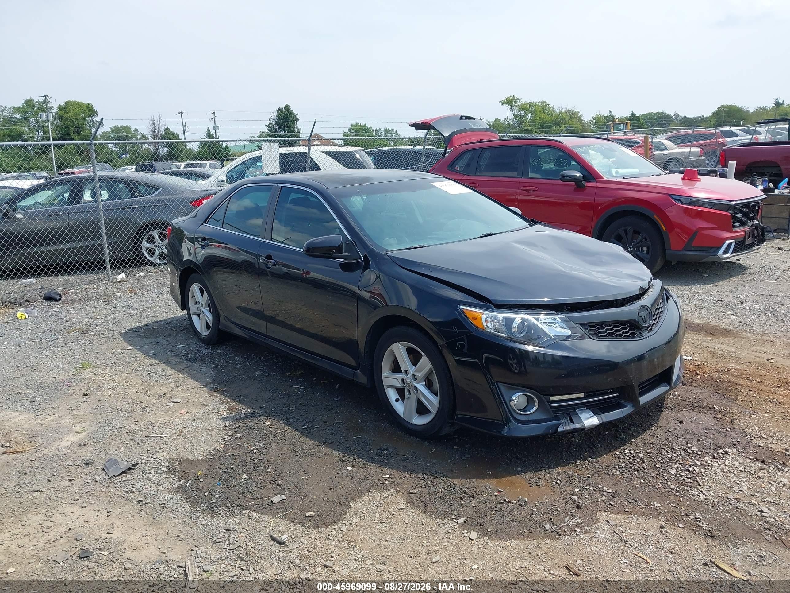 2013 Toyota Camry Se Black vin: 4T1BF1FK6DU668658