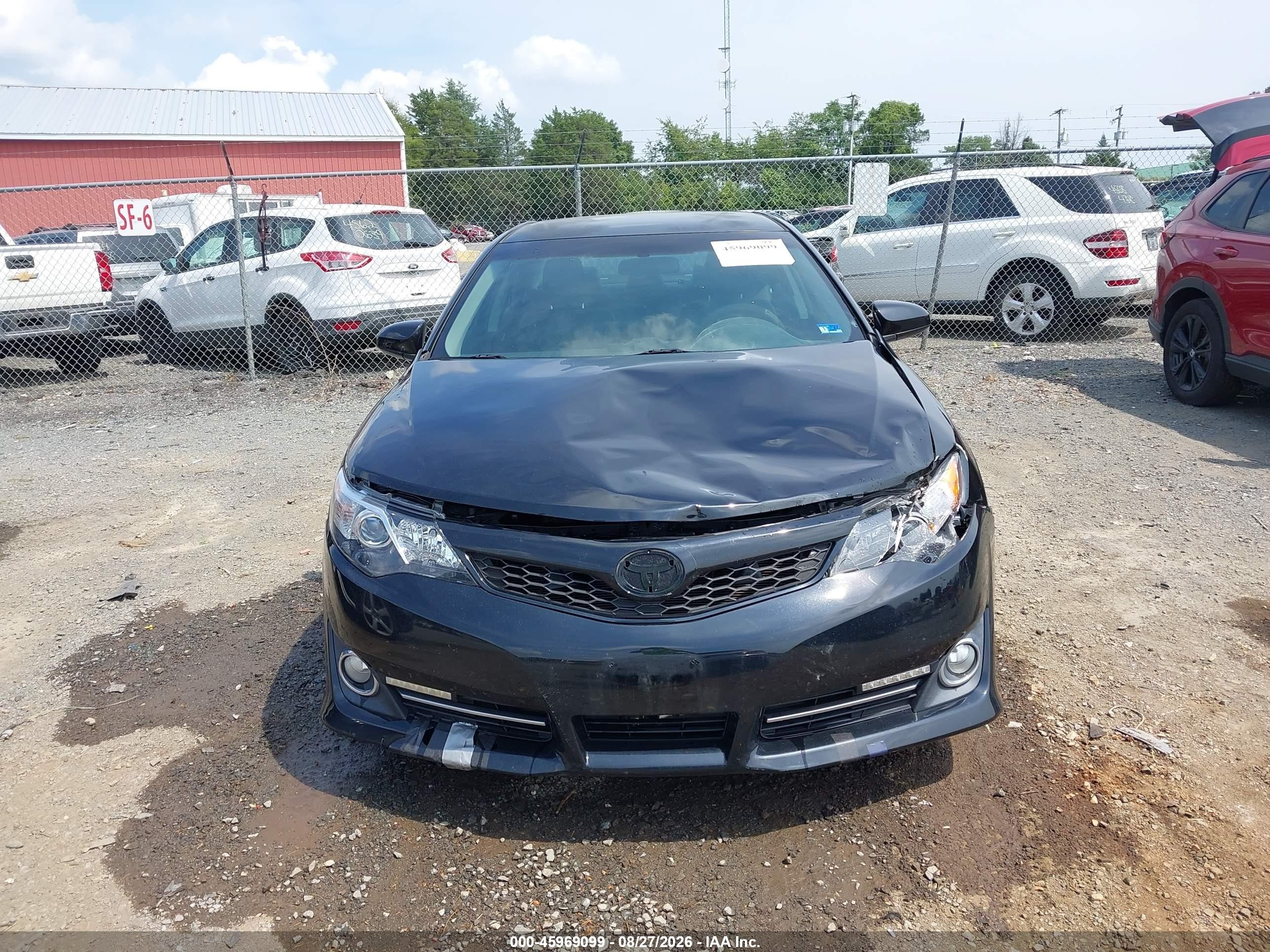 2013 Toyota Camry Se Black vin: 4T1BF1FK6DU668658
