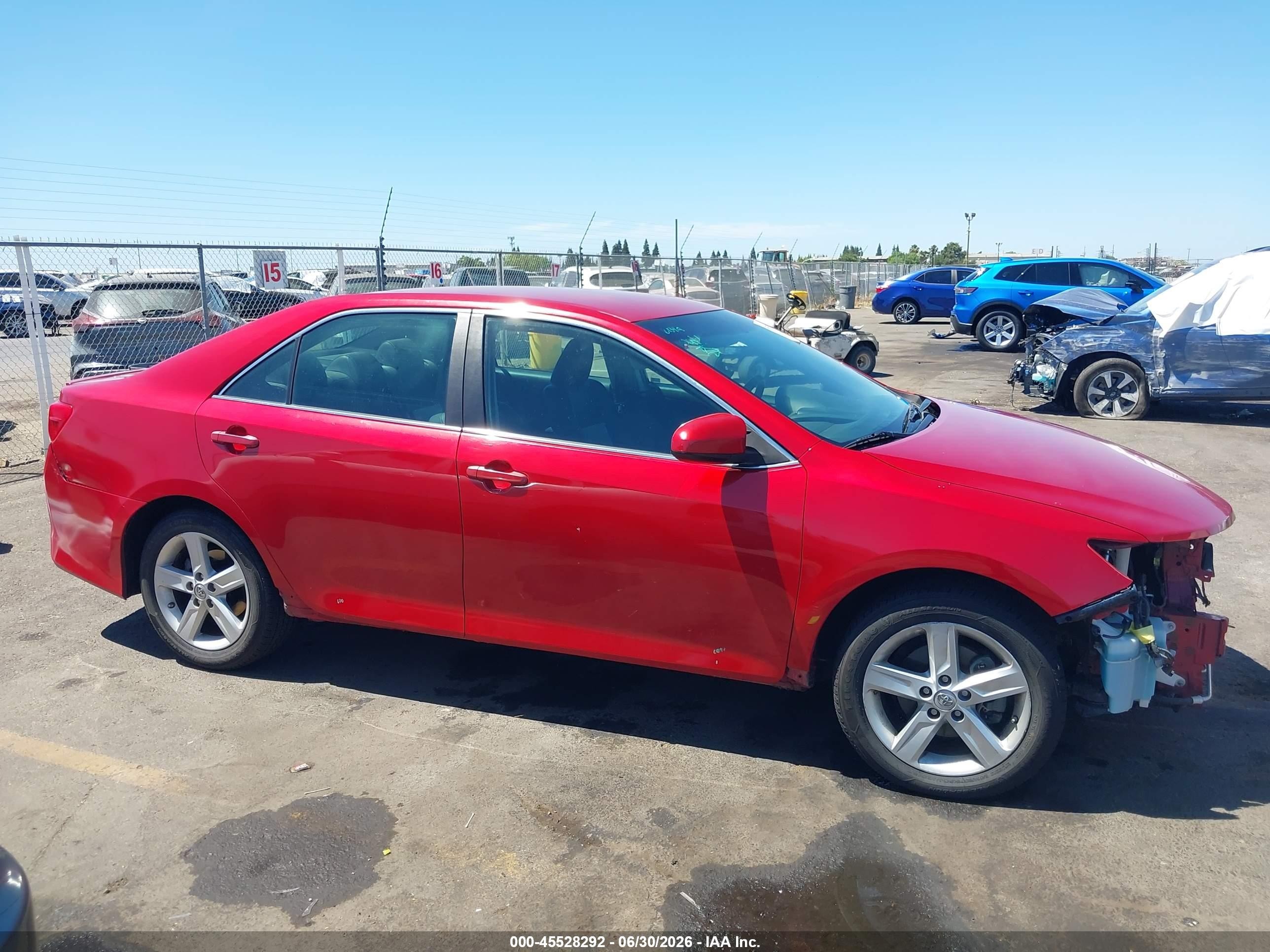 2013 Toyota Camry Se Red vin: 4T1BF1FK6DU685279