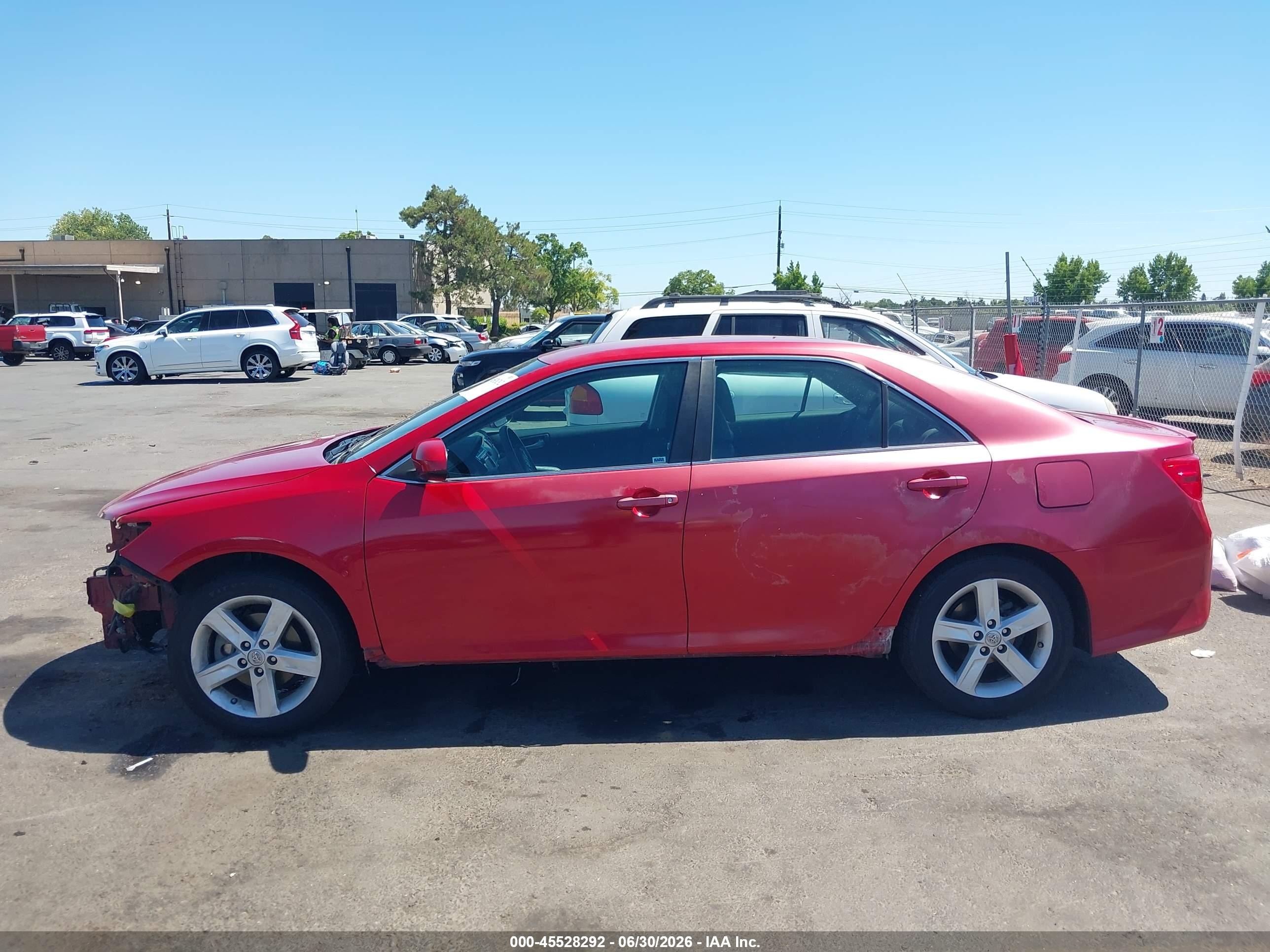 2013 Toyota Camry Se Red vin: 4T1BF1FK6DU685279