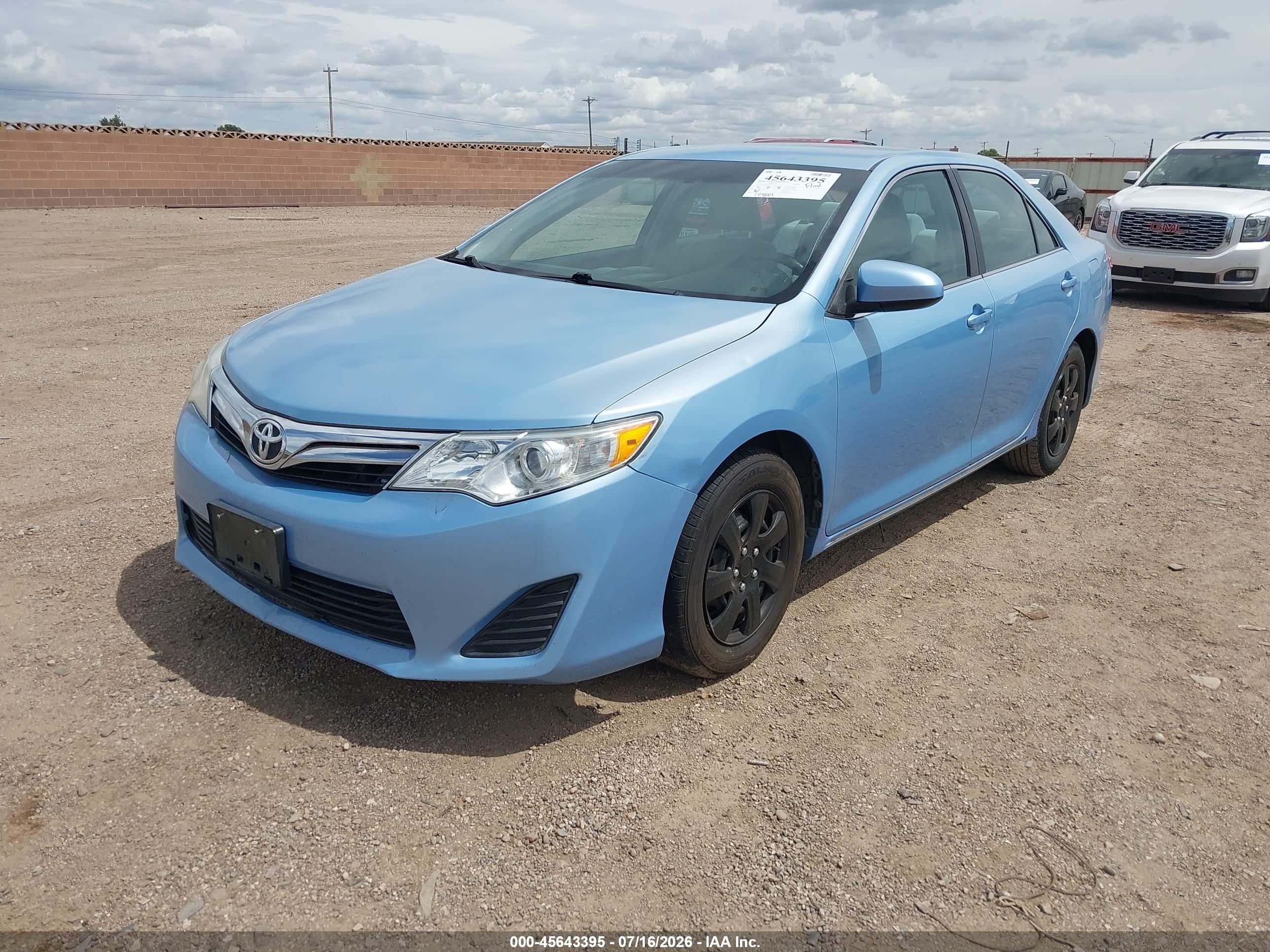 2013 Toyota Camry Le Light Blue vin: 4T1BF1FK6DU691387