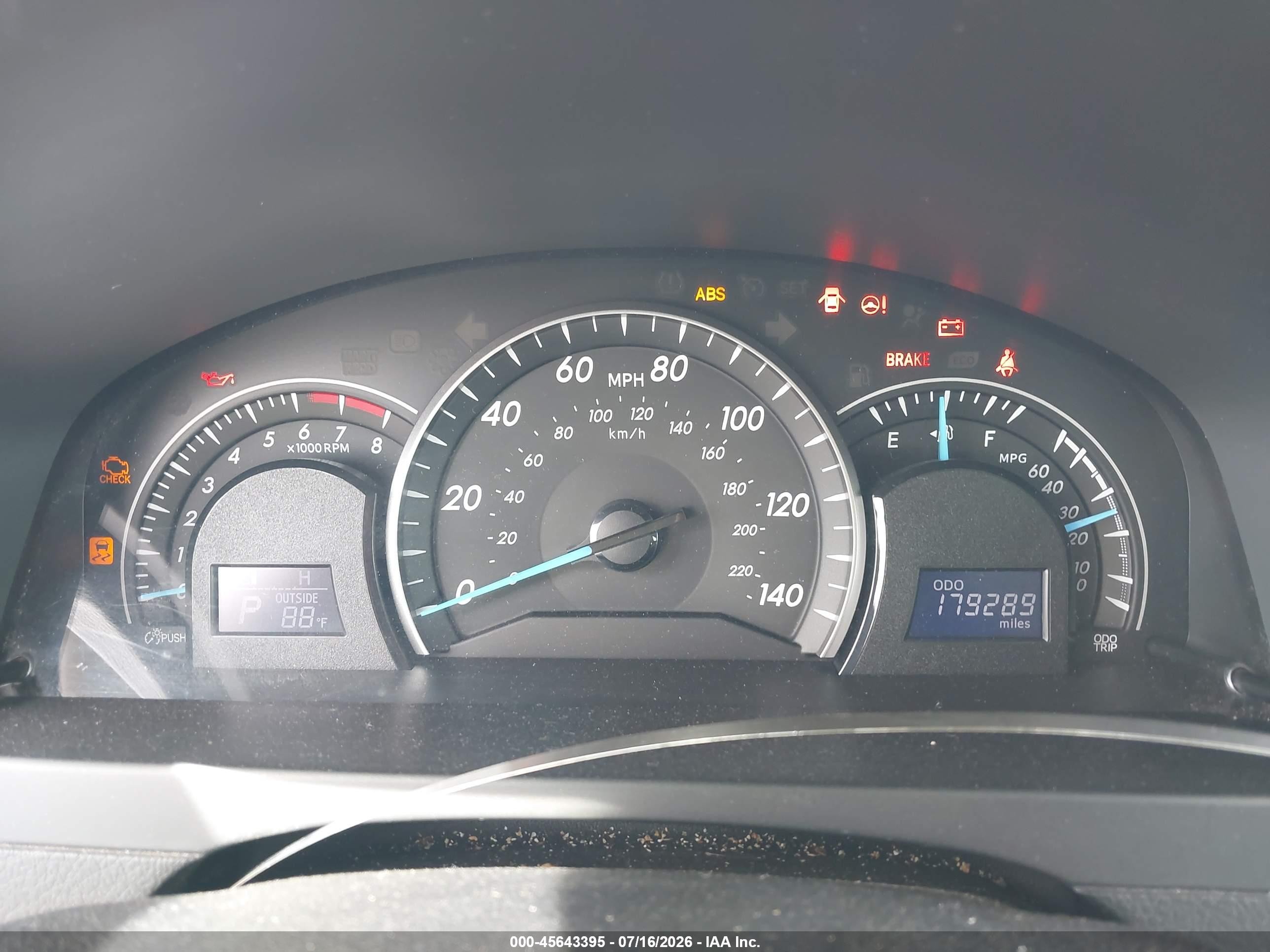 2013 Toyota Camry Le Light Blue vin: 4T1BF1FK6DU691387