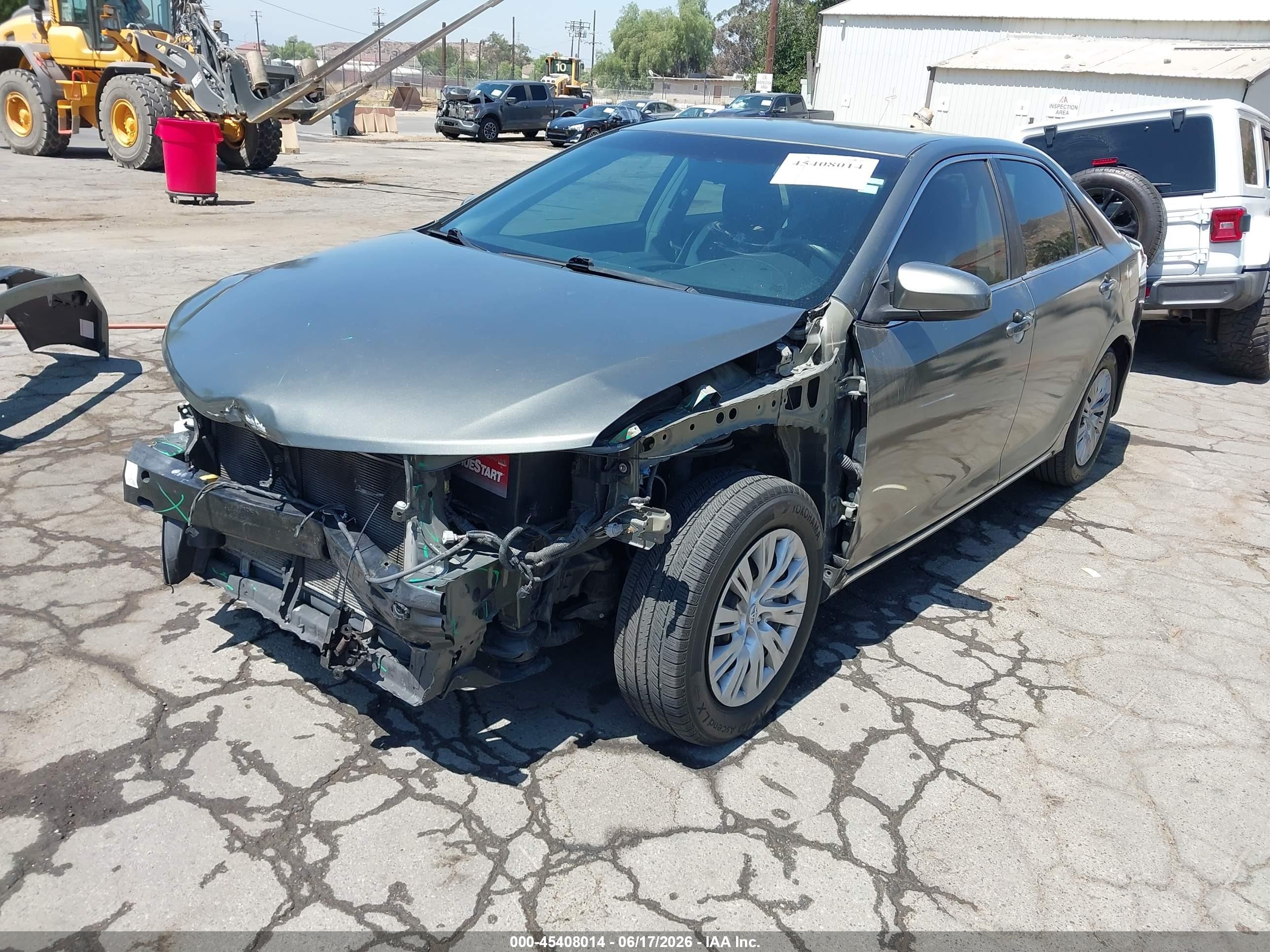 2013 Toyota Camry Le Серый vin: 4T1BF1FK6DU705563
