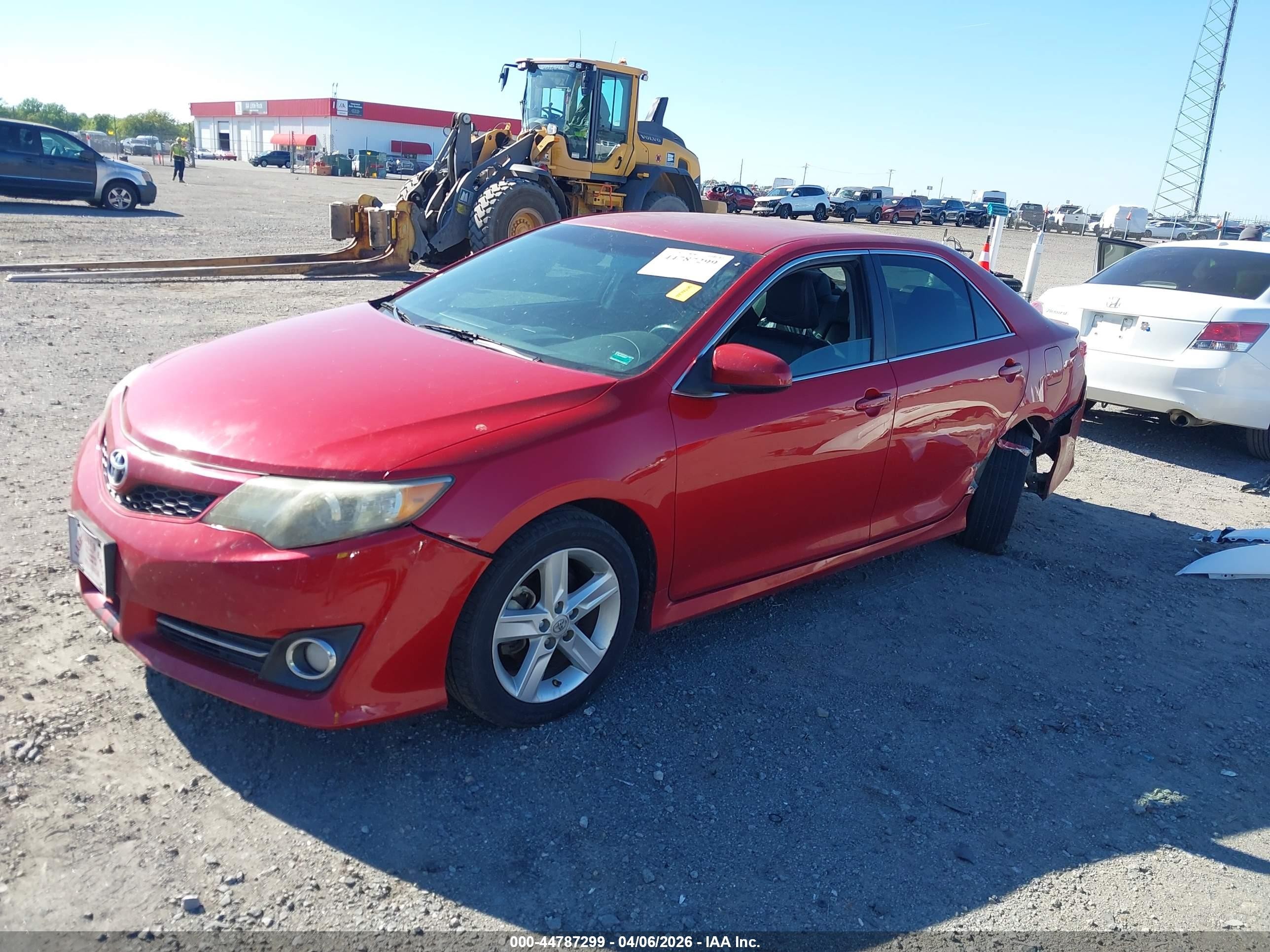 2013 Toyota Camry Se Red vin: 4T1BF1FK6DU711914