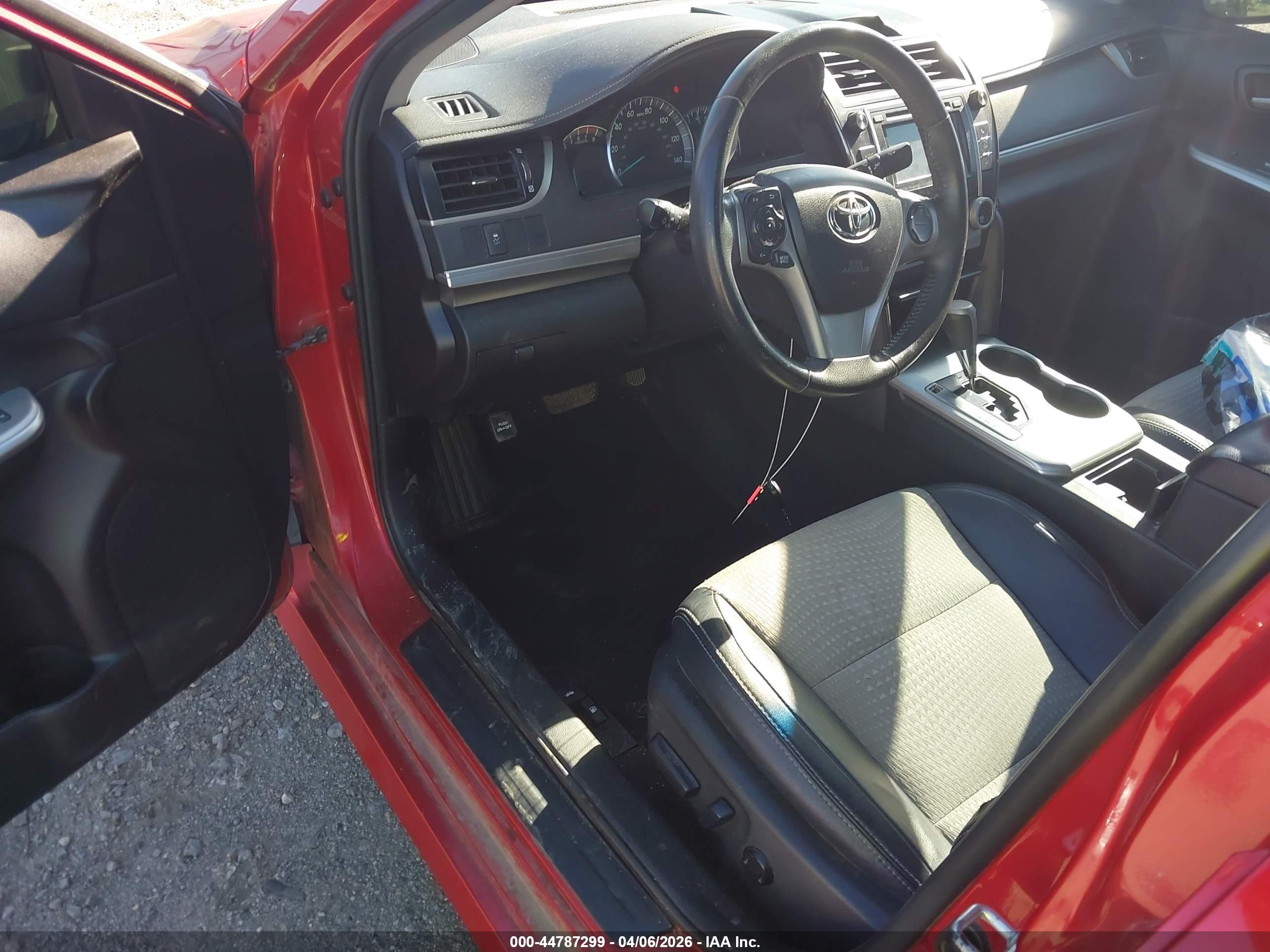 2013 Toyota Camry Se Red vin: 4T1BF1FK6DU711914