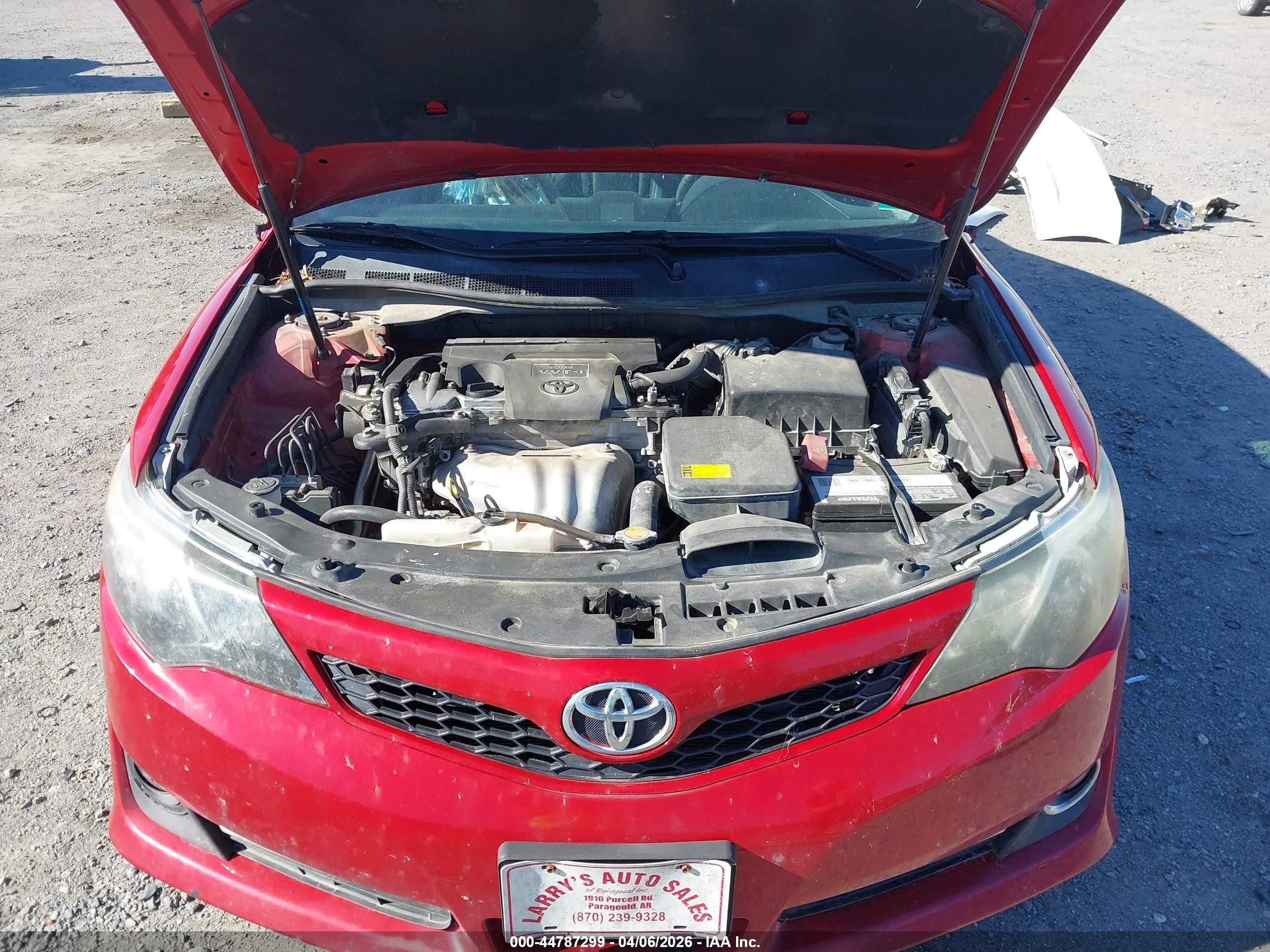 2013 Toyota Camry Se Red vin: 4T1BF1FK6DU711914