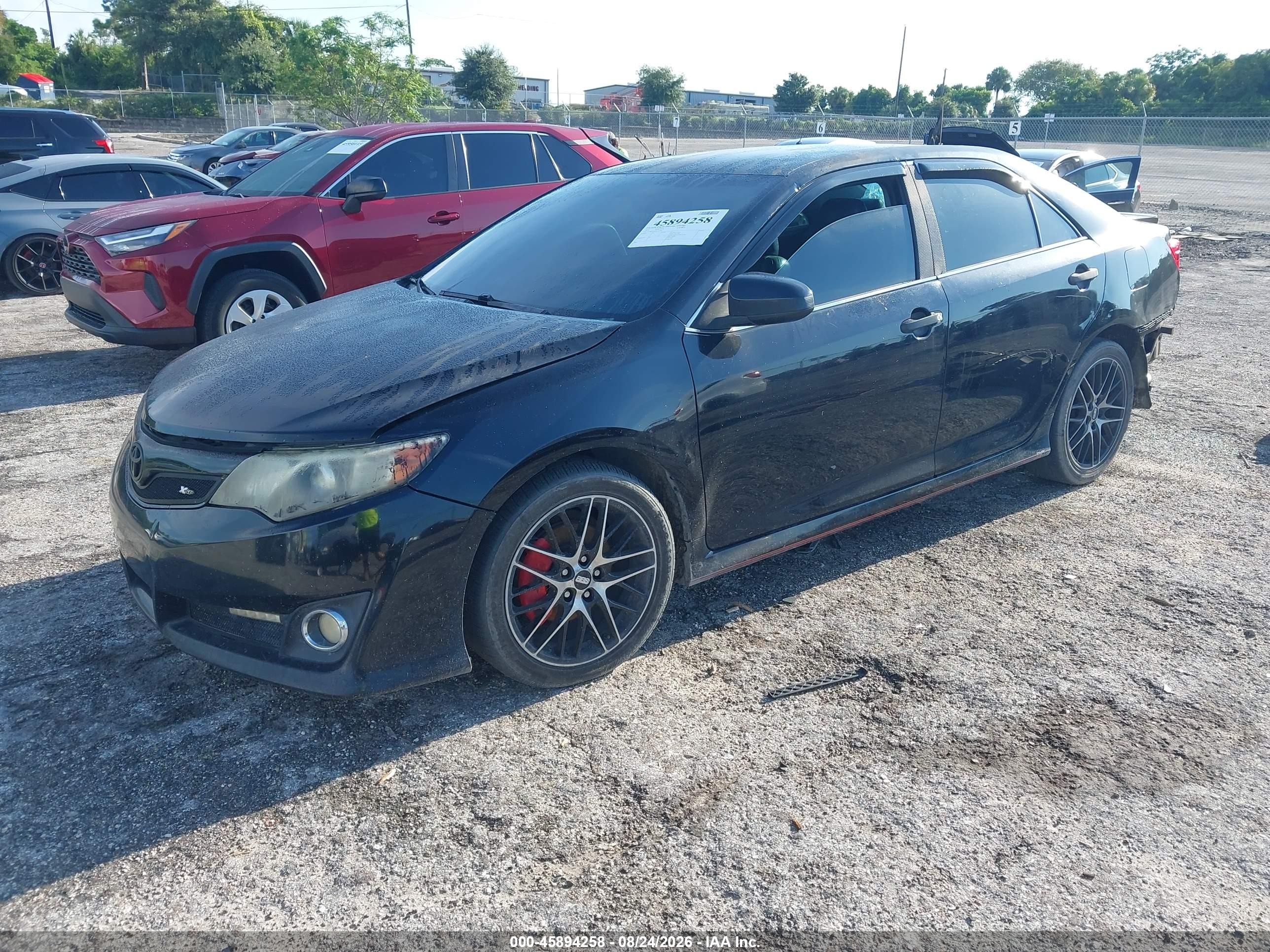 2013 Toyota Camry Se Black vin: 4T1BF1FK6DU717681