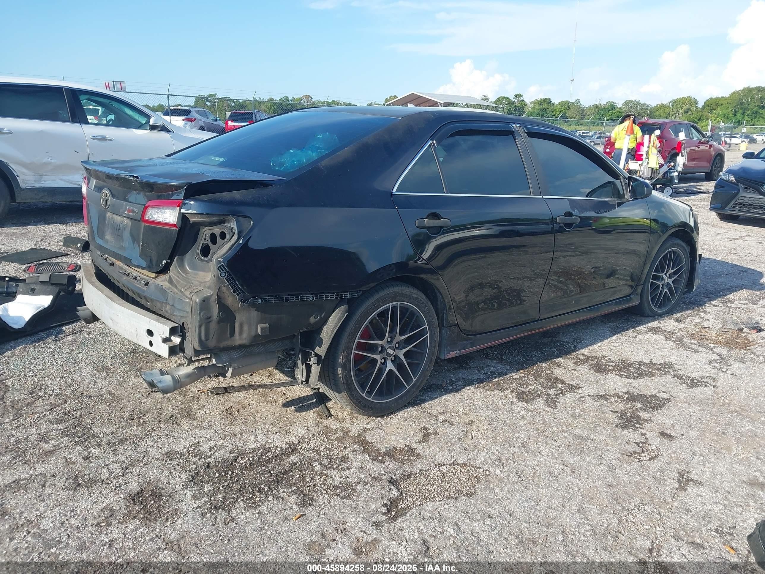 2013 Toyota Camry Se Black vin: 4T1BF1FK6DU717681