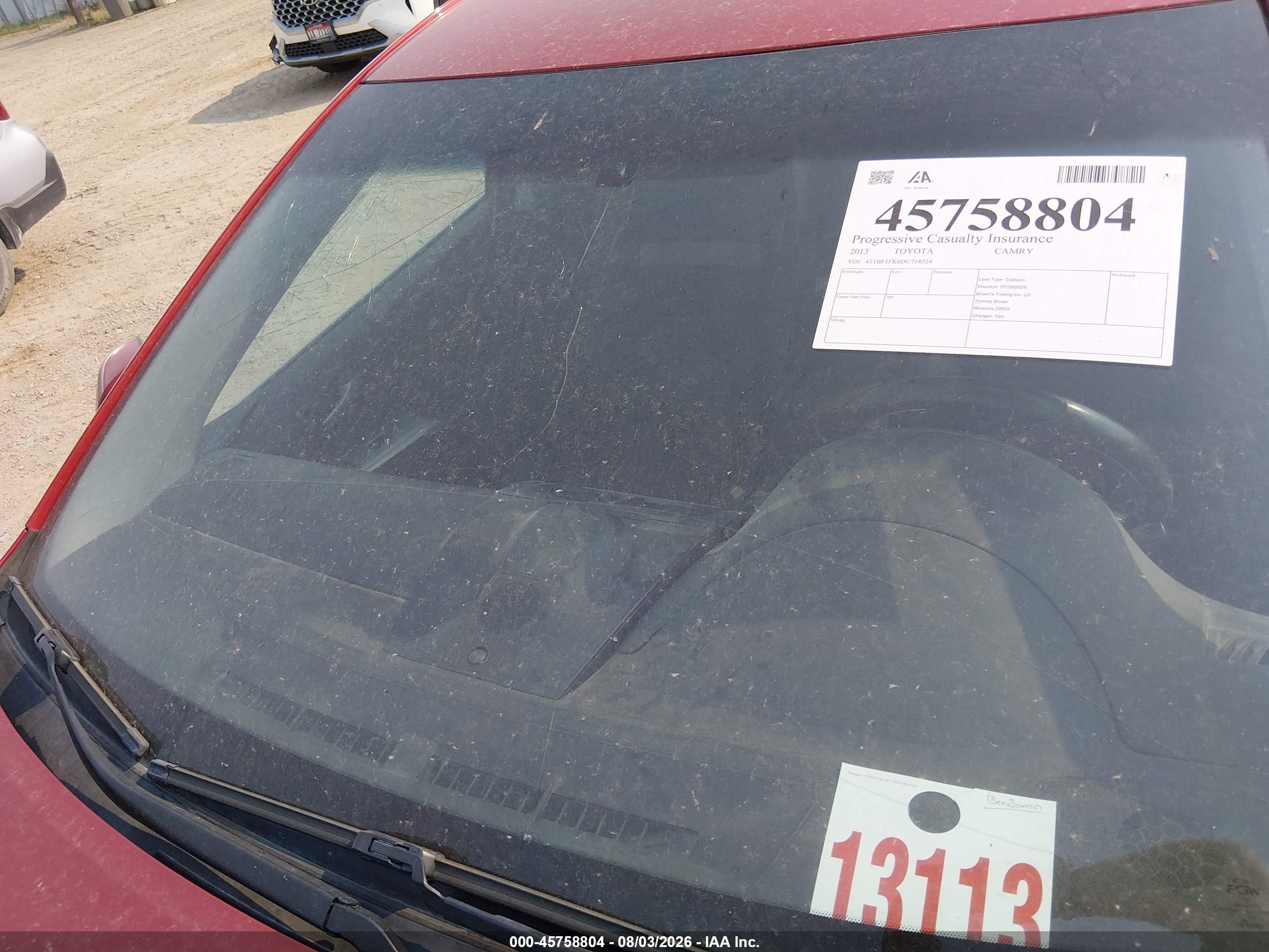 2013 Toyota Camry Se Красный vin: 4T1BF1FK6DU718524