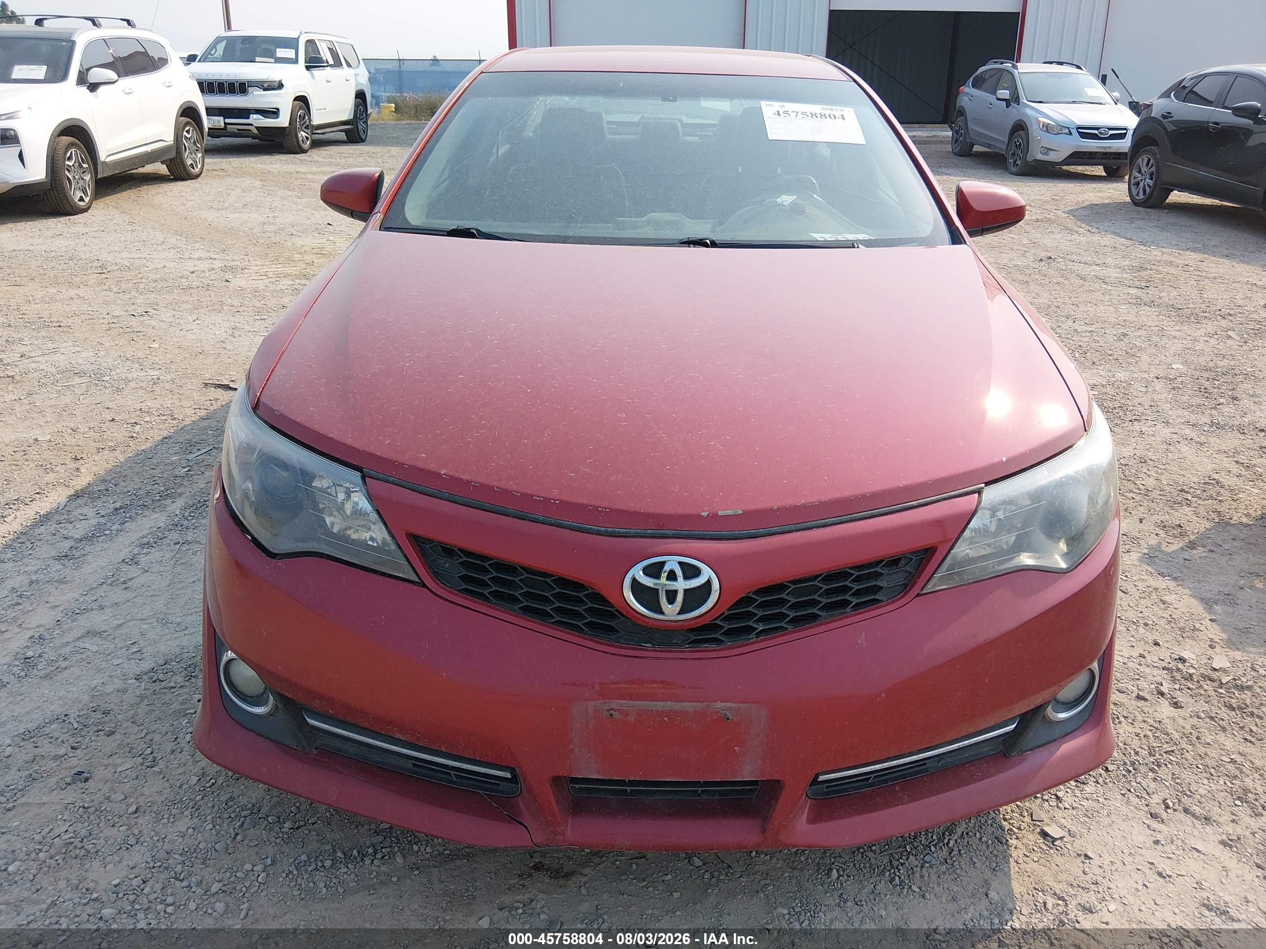 2013 Toyota Camry Se Красный vin: 4T1BF1FK6DU718524