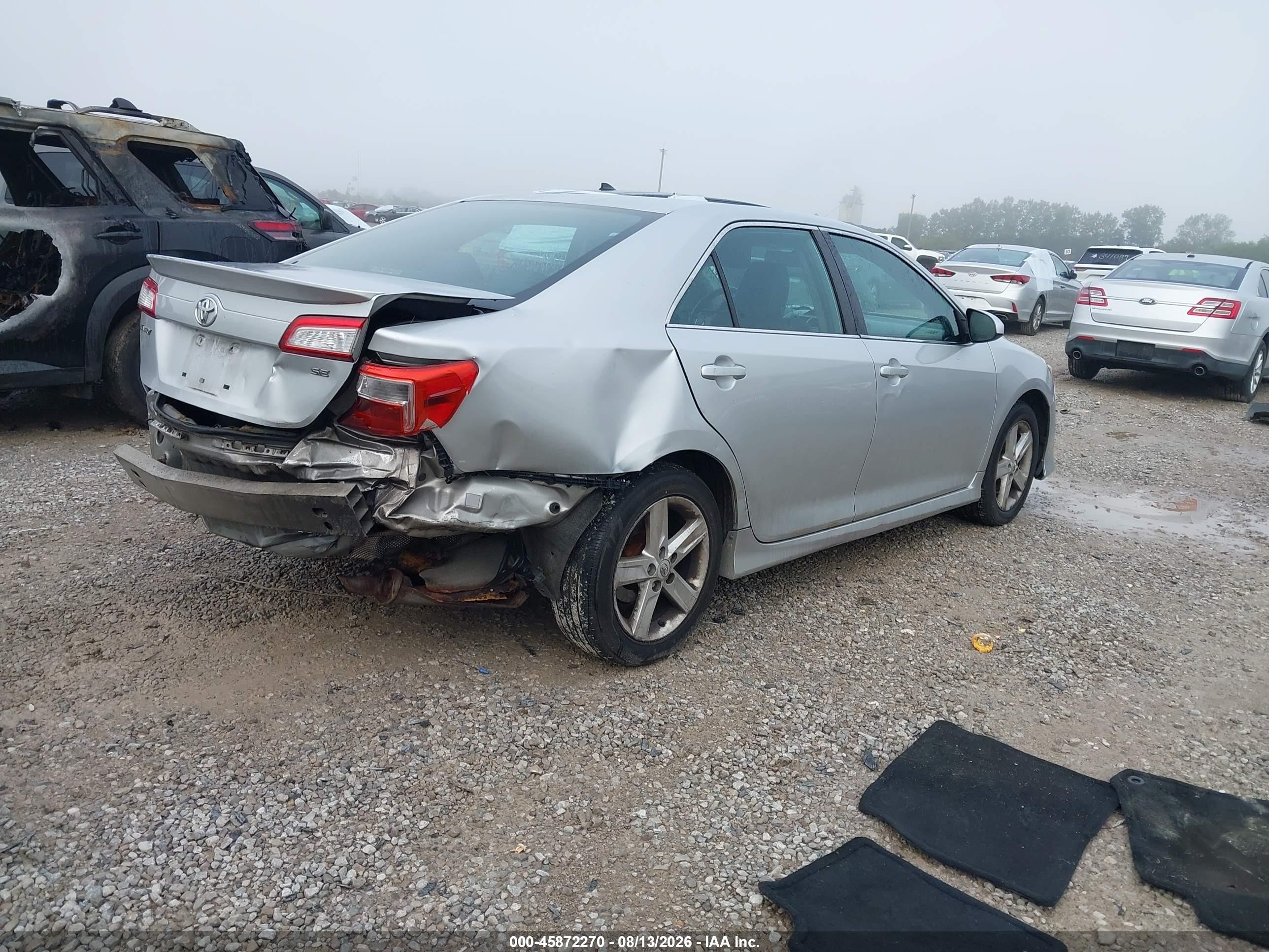 2013 Toyota Camry Se Silver vin: 4T1BF1FK6DU723805