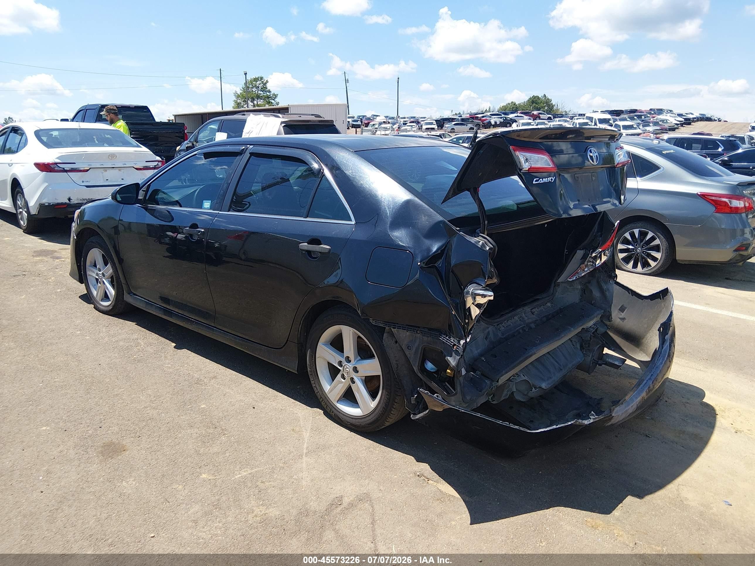 2014 Toyota Camry Se Black vin: 4T1BF1FK6EU306671