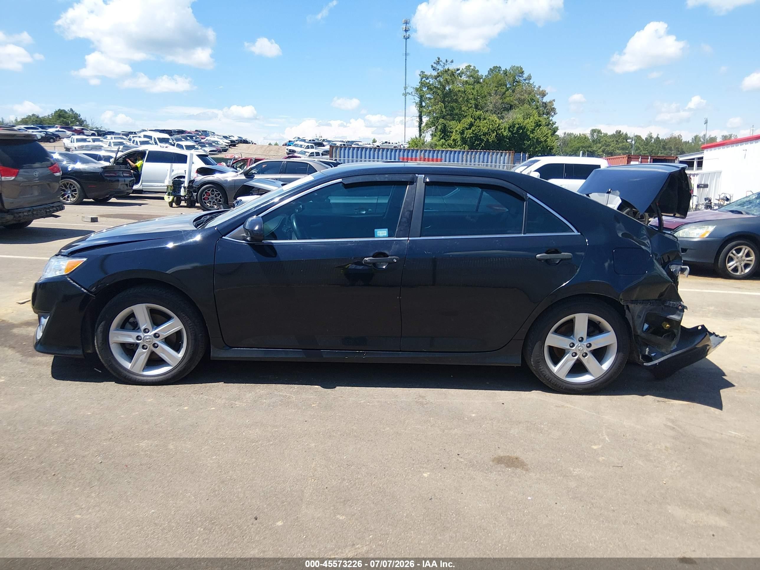 2014 Toyota Camry Se Black vin: 4T1BF1FK6EU306671