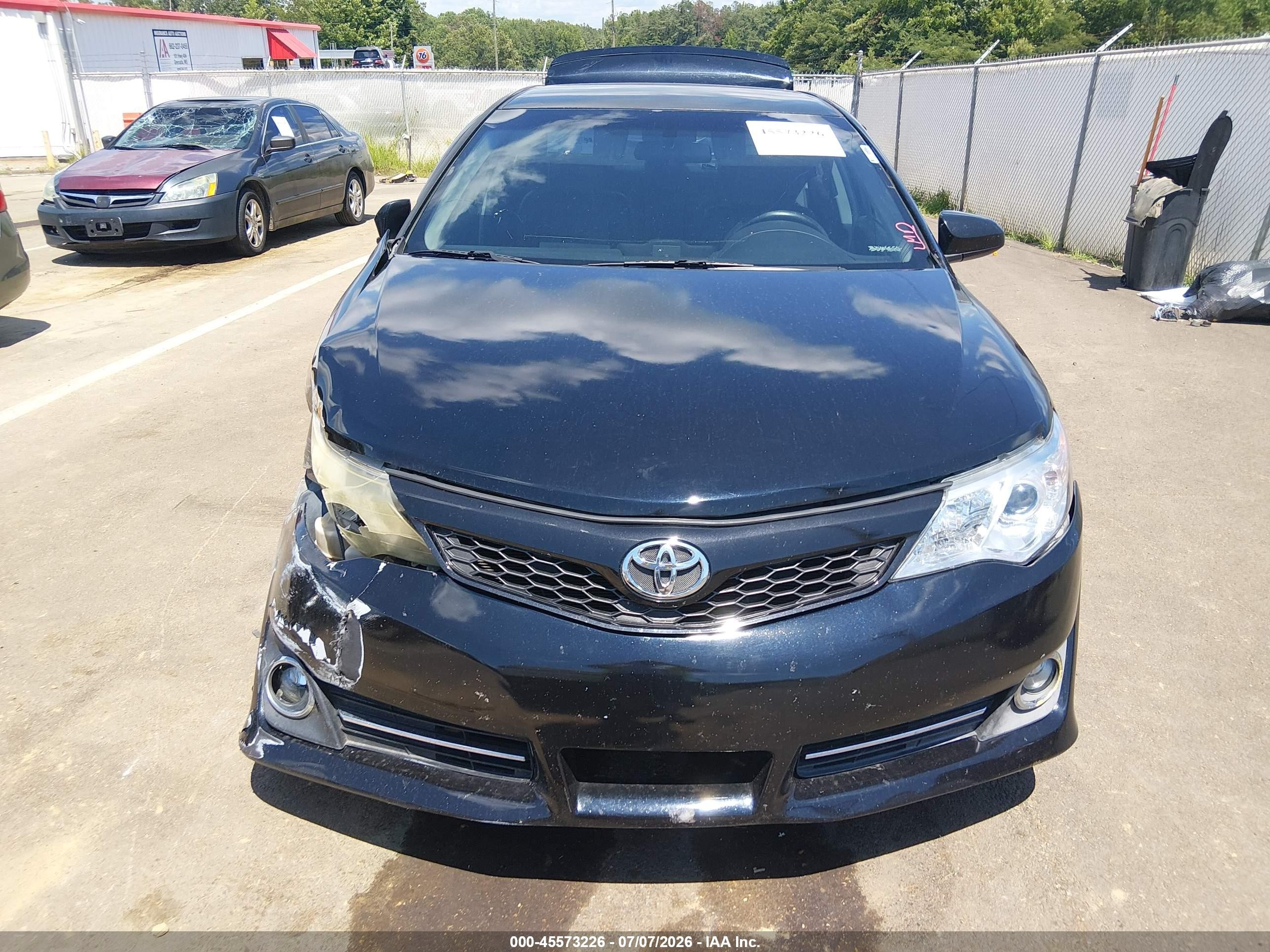 2014 Toyota Camry Se Black vin: 4T1BF1FK6EU306671