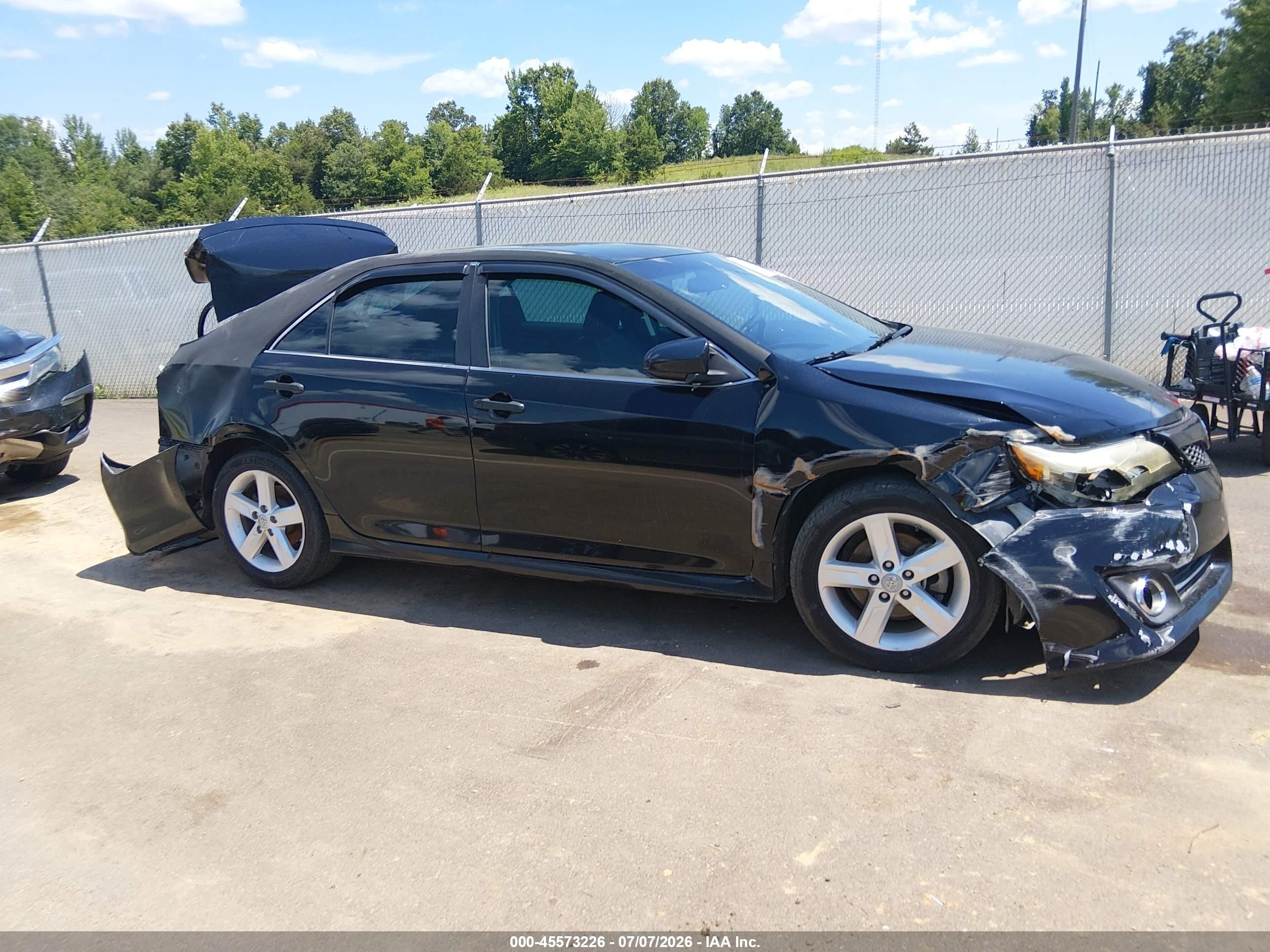 2014 Toyota Camry Se Black vin: 4T1BF1FK6EU306671