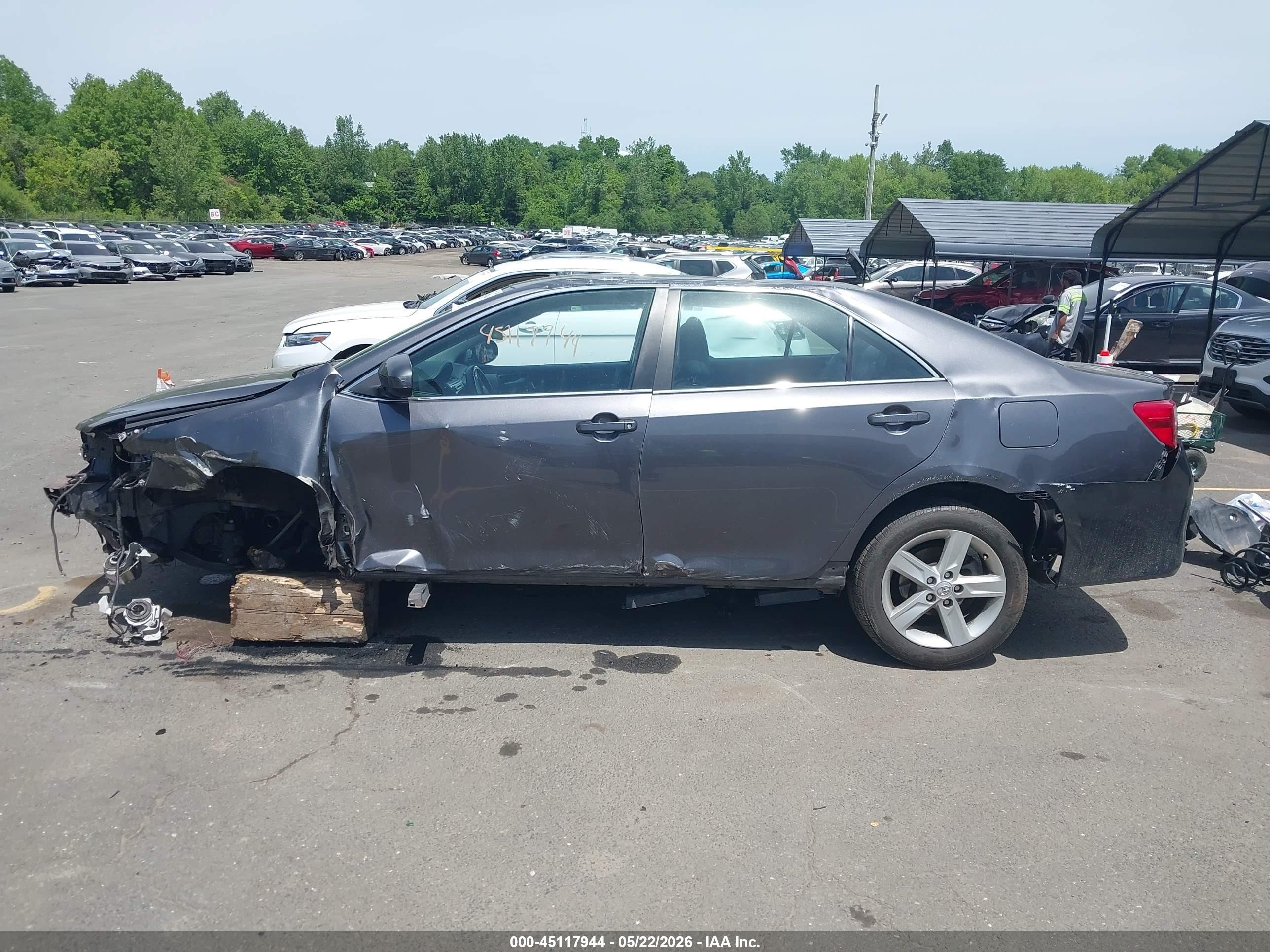 2014 Toyota Camry Se Gray vin: 4T1BF1FK6EU323857